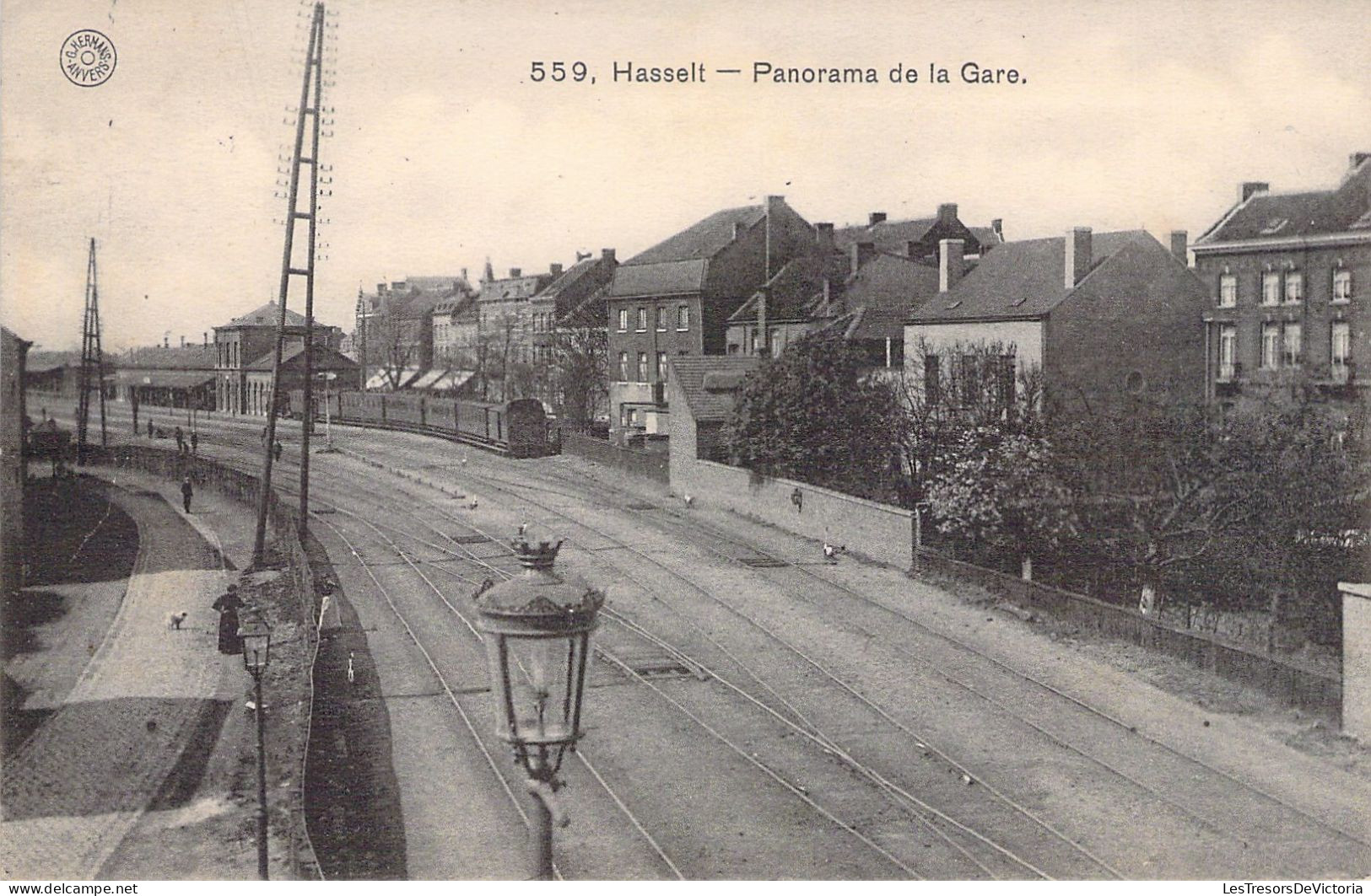 BELGIQUE - Hasselt - Panorama De La Gare  - Carte Postale Ancienne - Hasselt