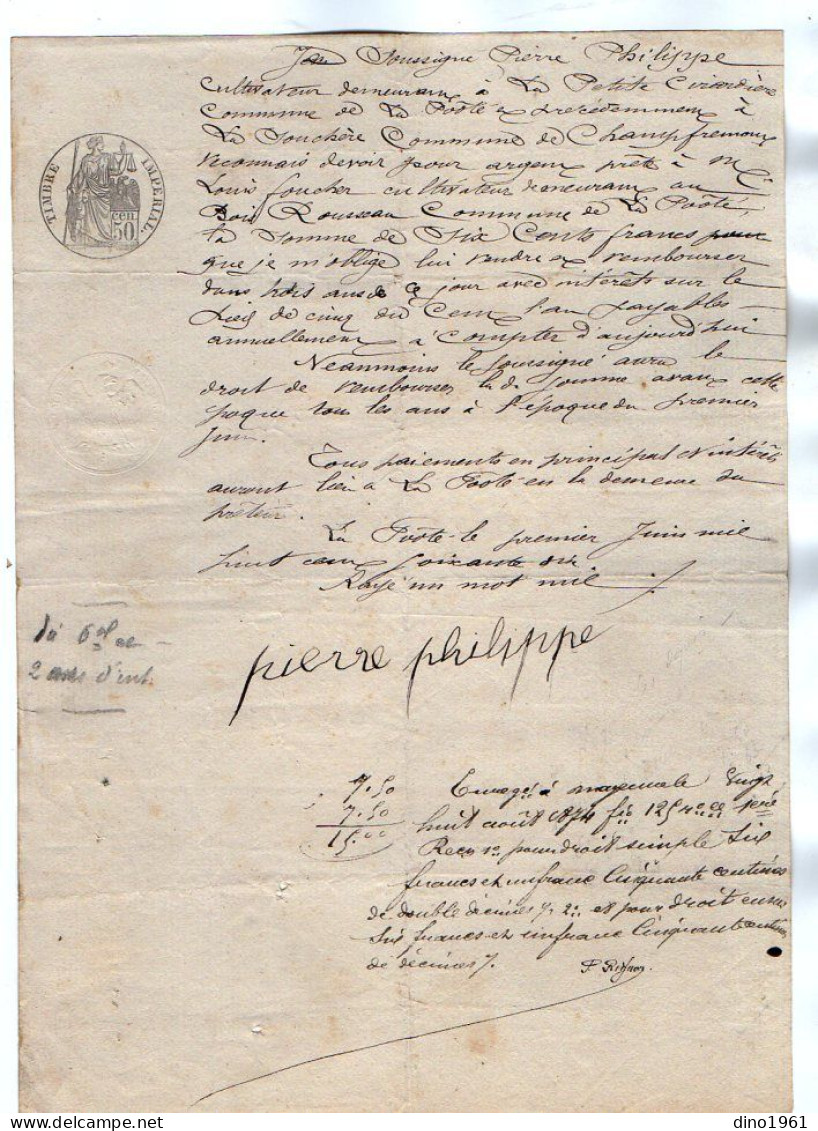 VP21.950 - Acte de 1874 - Jugement - Tribunal Civil de MAYENNE - Mr FOUCHER à POOTE contre Mr PHILIPPE