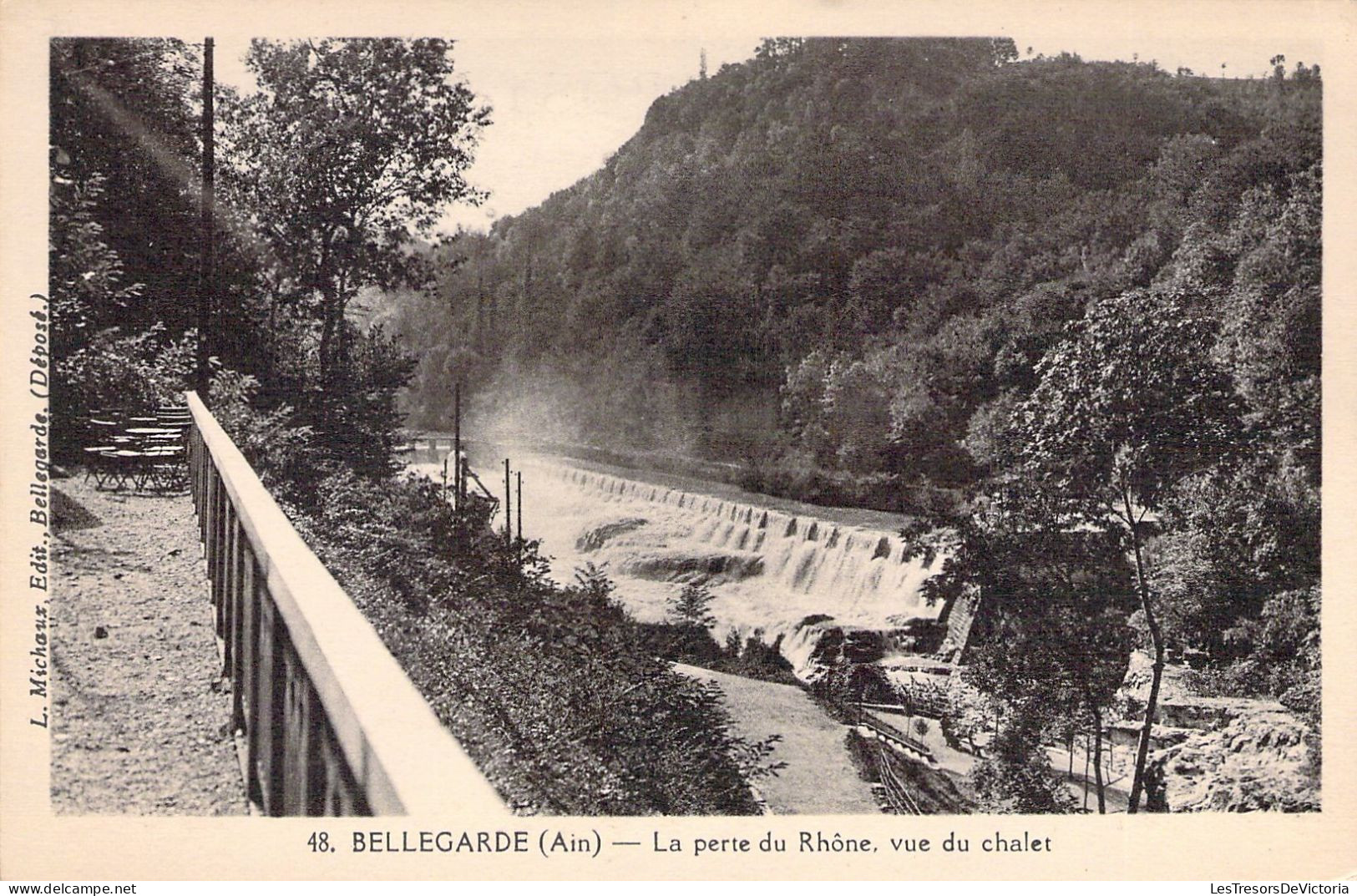 FRANCE - 01 - BELLEGARDE - La Perte Du Rhône Vue Du Chalet - Carte Postale Ancienne - Bellegarde-sur-Valserine