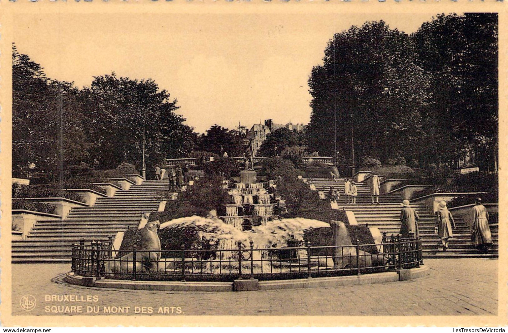 BELGIQUE - BRUXELLES -Square Du Mont Des Arts - Edit A Durr Et Fils - Carte Postale Ancienne - Autres & Non Classés