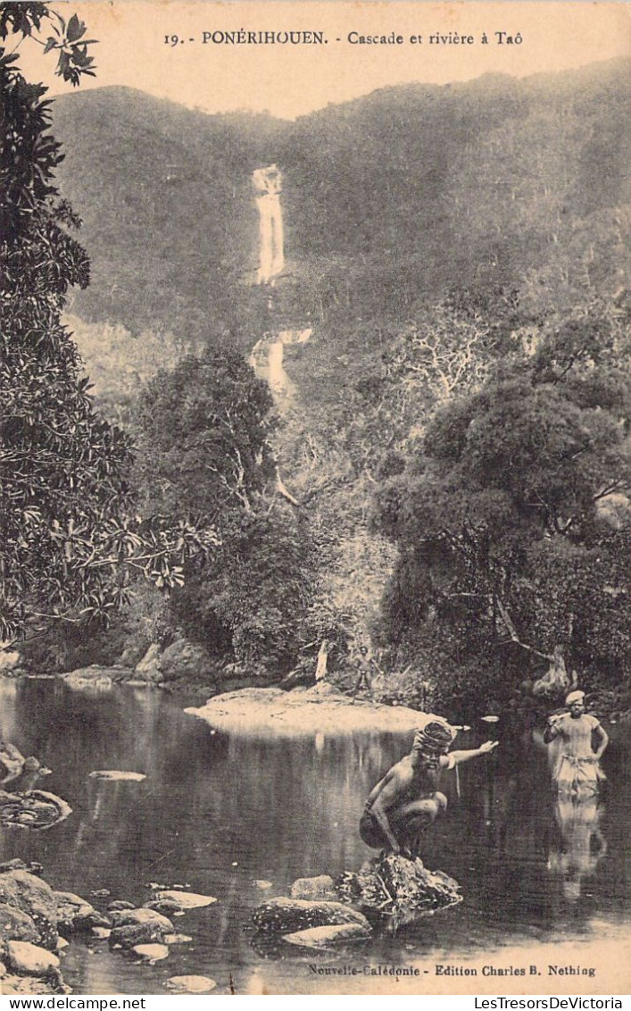 NOUVELLE CALEDONIE - Cascade Et Rivière à Taô - Ponérihouen - Carte Postale Ancienne - Nouvelle Calédonie