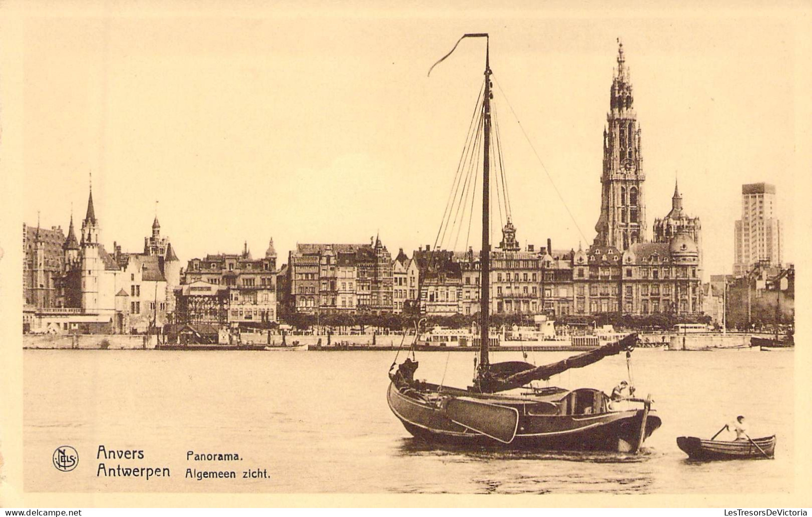 BELGIQUE - ANVERS - Panorama - Carte Postale Ancienne - Antwerpen