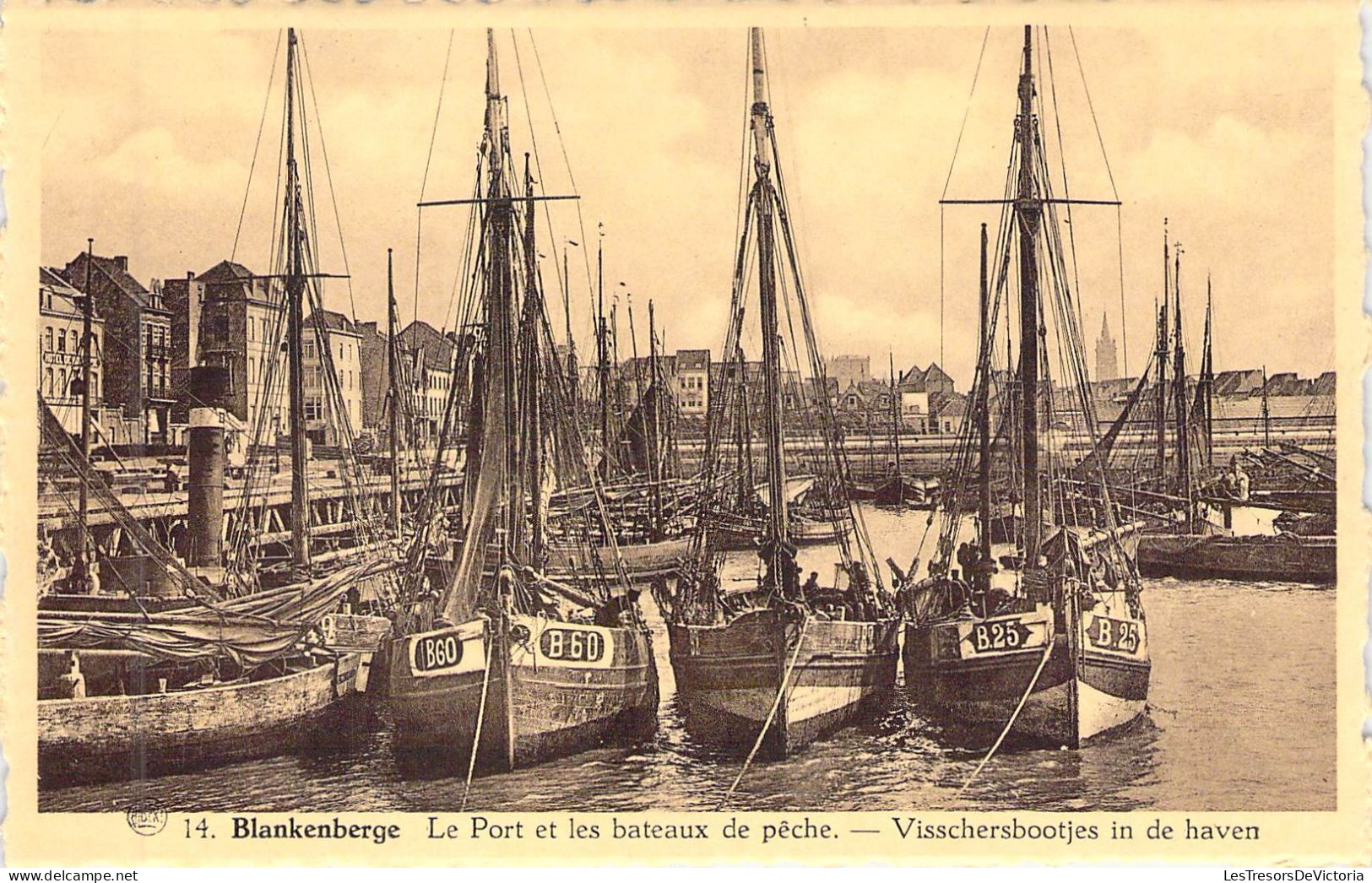 BELGIQUE - BLANKENBERGE - Le Port Et Les Bateaus De Pêche - Carte Postale Ancienne - Blankenberge