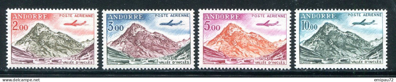 ANDORRE- P.A Y&T N°5 à 8- Neufs Sans Charnière ** - Airmail