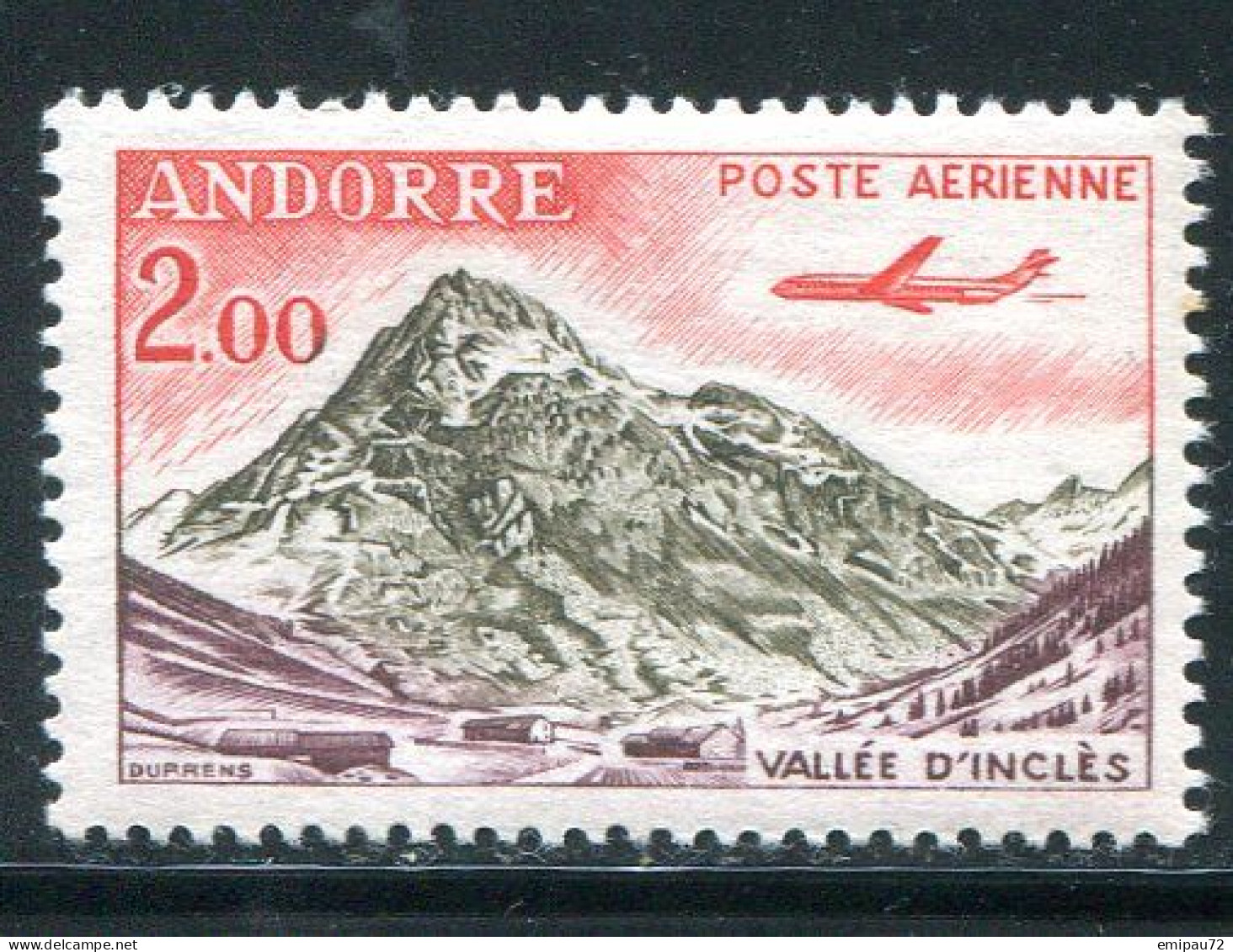 ANDORRE- P.A Y&T N°5- Neuf Sans Charnière ** - Poste Aérienne