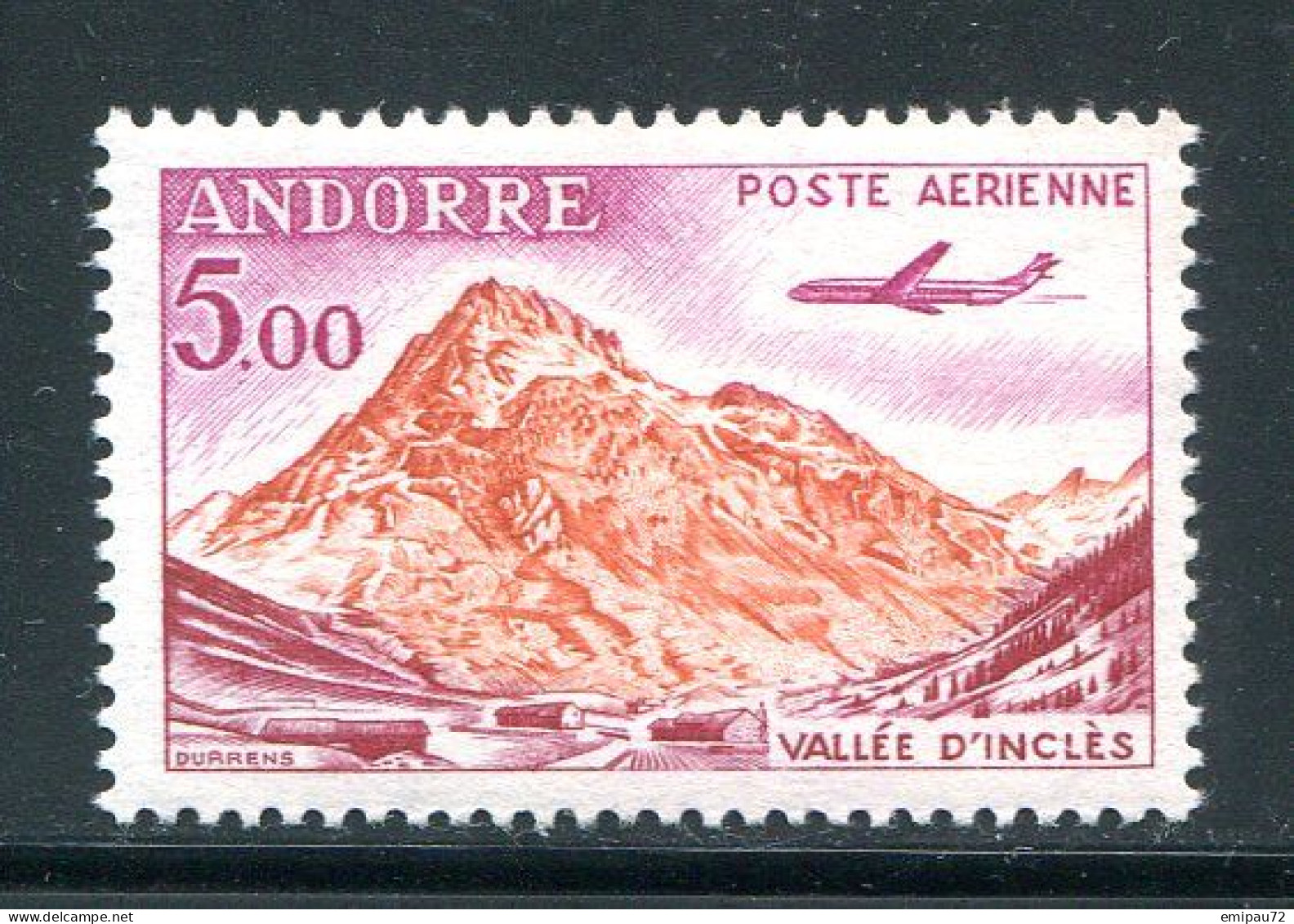 ANDORRE- P.A Y&T N°7- Neuf Sans Charnière ** - Airmail