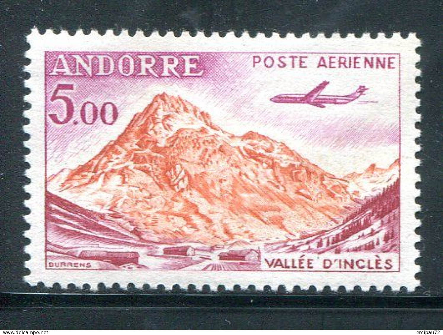 ANDORRE- P.A Y&T N°7- Neuf Sans Charnière ** - Airmail