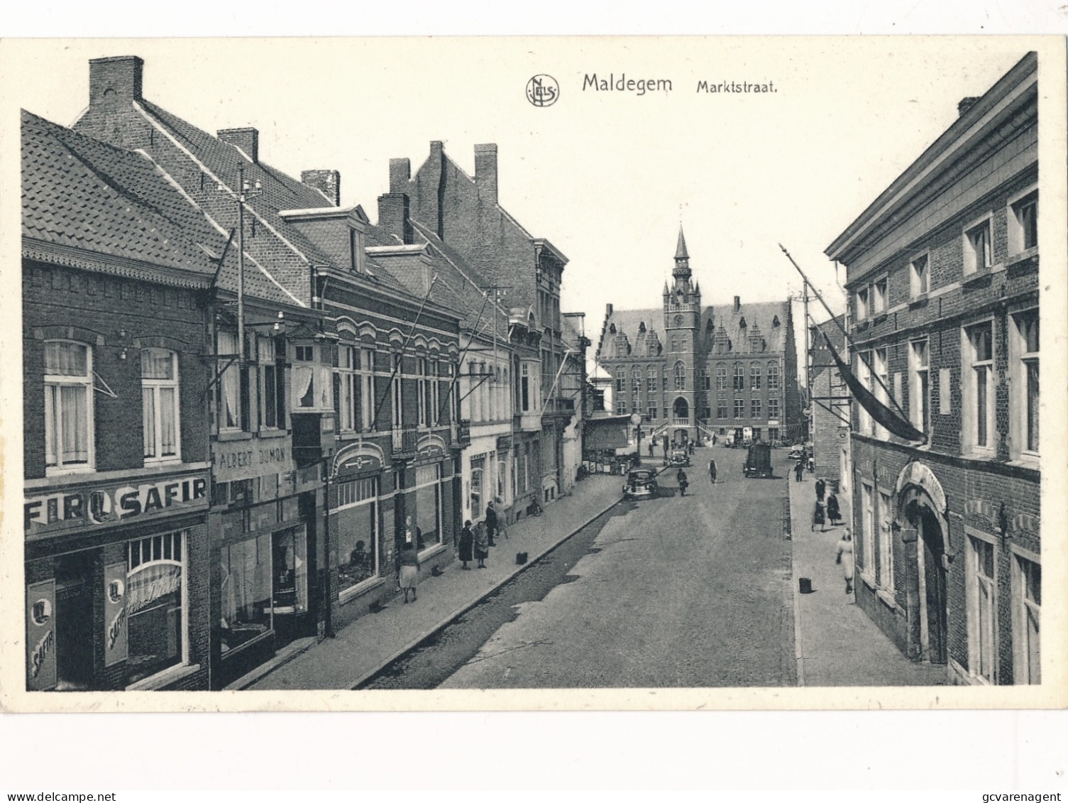 MALDEGEM  MARKTSTRAAT        2 AFBEELDINGEN - Maldegem