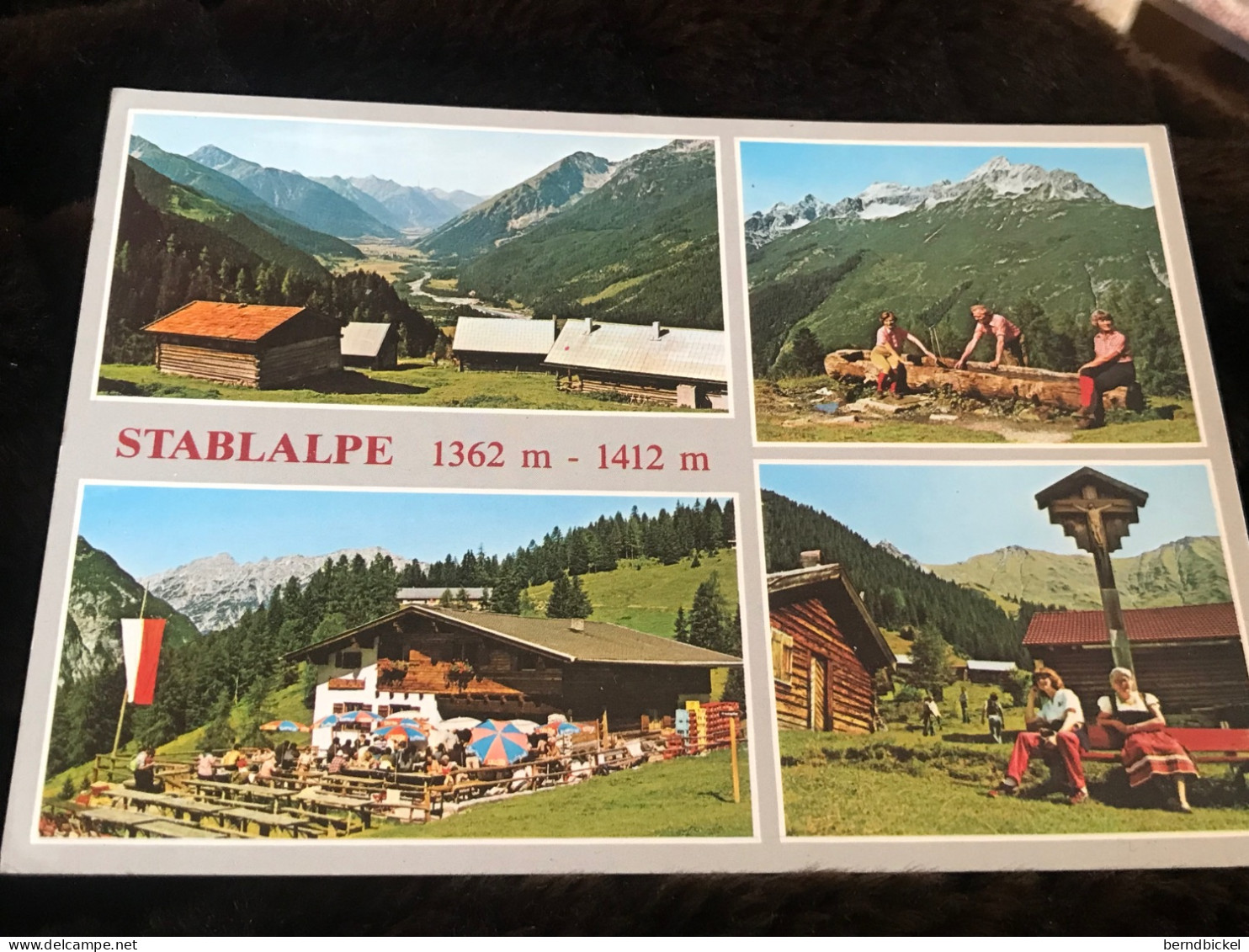 Ansichtskarte Österreich Lechtal Stablalpe 1996 Gelaufen Mit Briefmarke - Lechtal