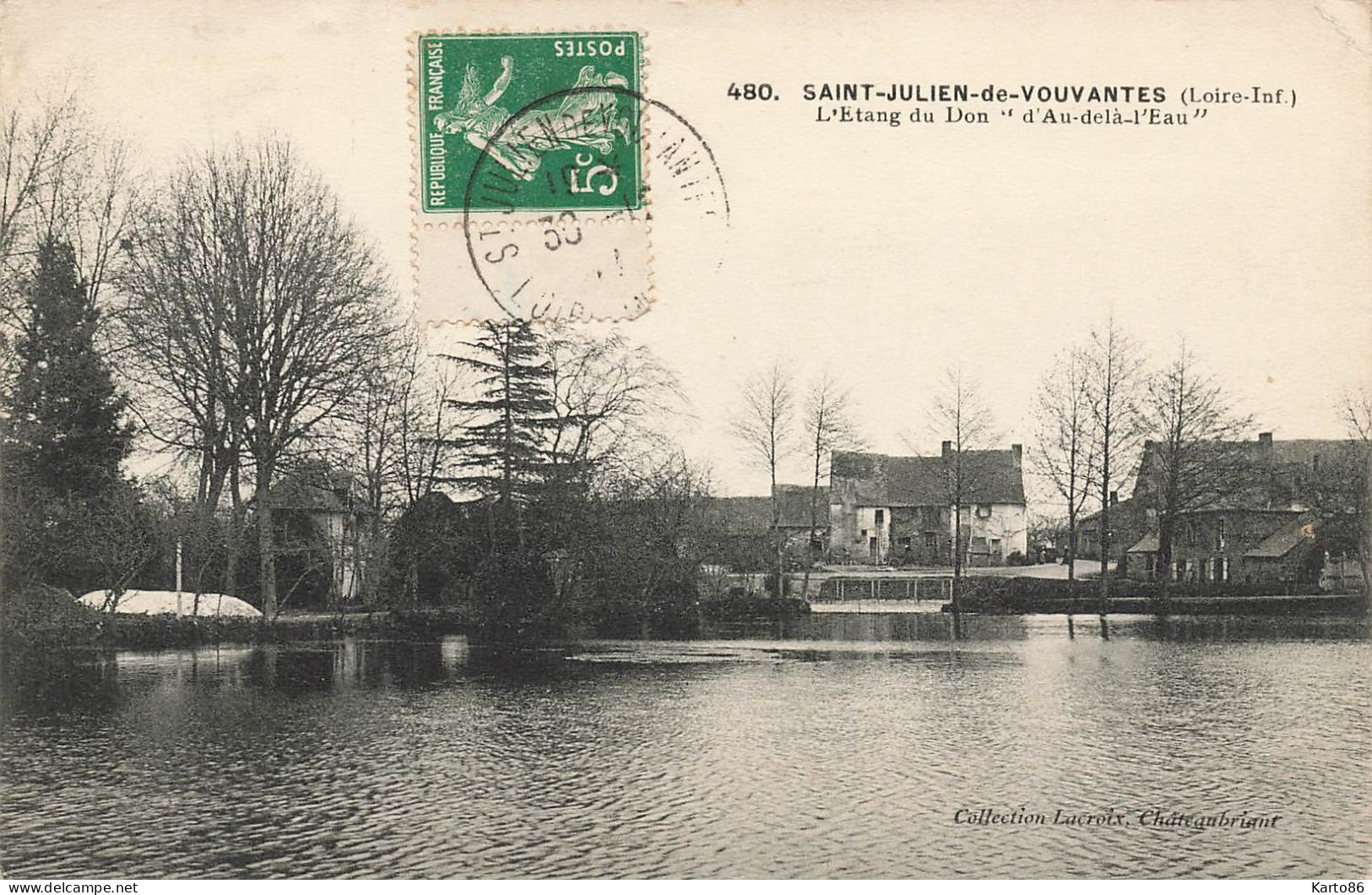 St Julien De Vouvantes * L'étang Du Don D'Au Delà L'eau - Saint Julien De Vouvantes