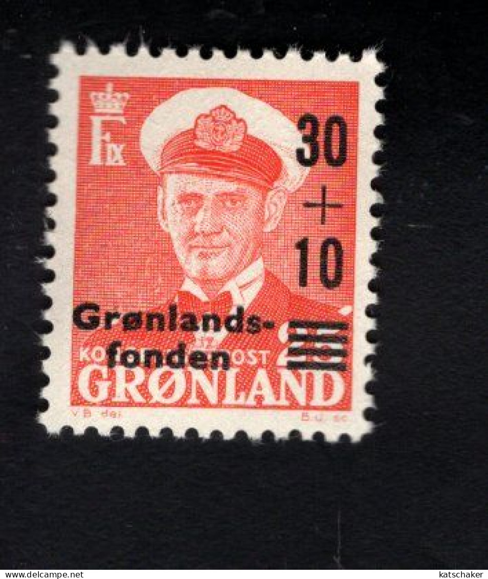 1764100996 1958 SCOTT B2 (XX)  POSTFRIS MINT NEVER HINGED  - SURTAX FOR THE BENEFIT OF THE GREENLAND FUND  - FREDERIK X - Unused Stamps