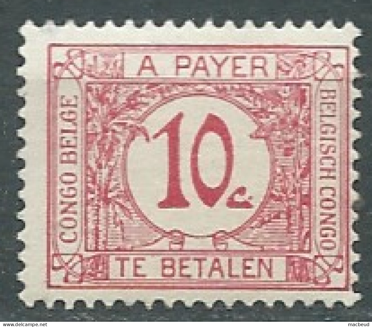 Congo Belge   -  Taxe - Yvert N° 67 * -  Az 33328 - Ungebraucht