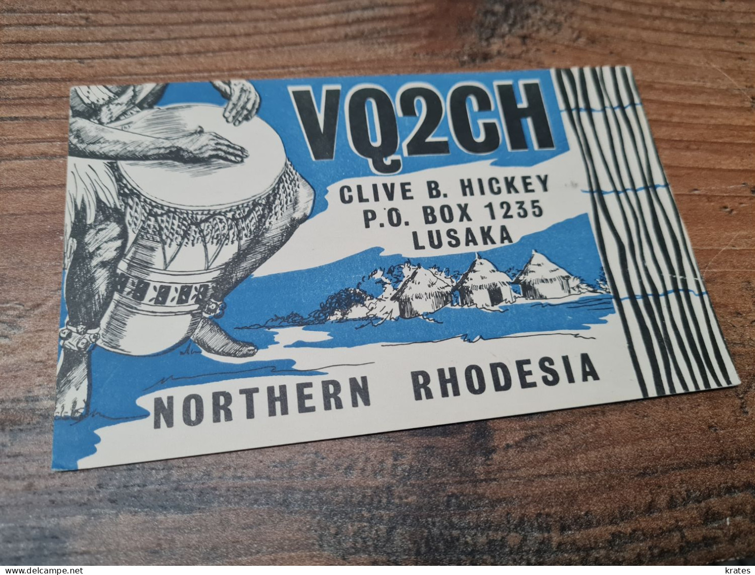 Postcard - Zambia, Northern Rhodesia, Lusaka, QSL   (31122) - Zambie