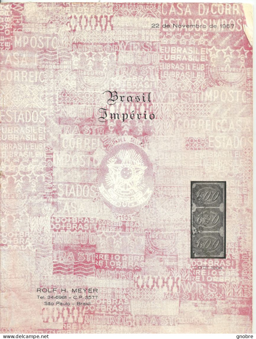 RHM - AUCTION CATALOG - BRAZIL EMPIRE - 1967 - Trödler & Sammler