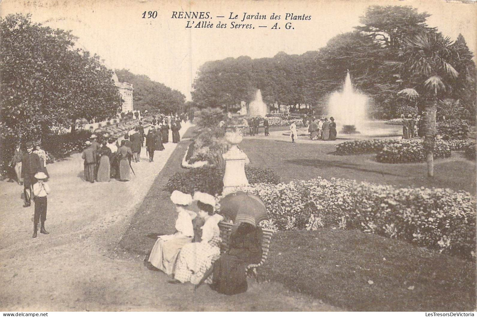 FRANCE - 35 - Rennes - Le Jardin Des Plantes - L'allée Des Serres - Carte Postale Ancienne - Rennes