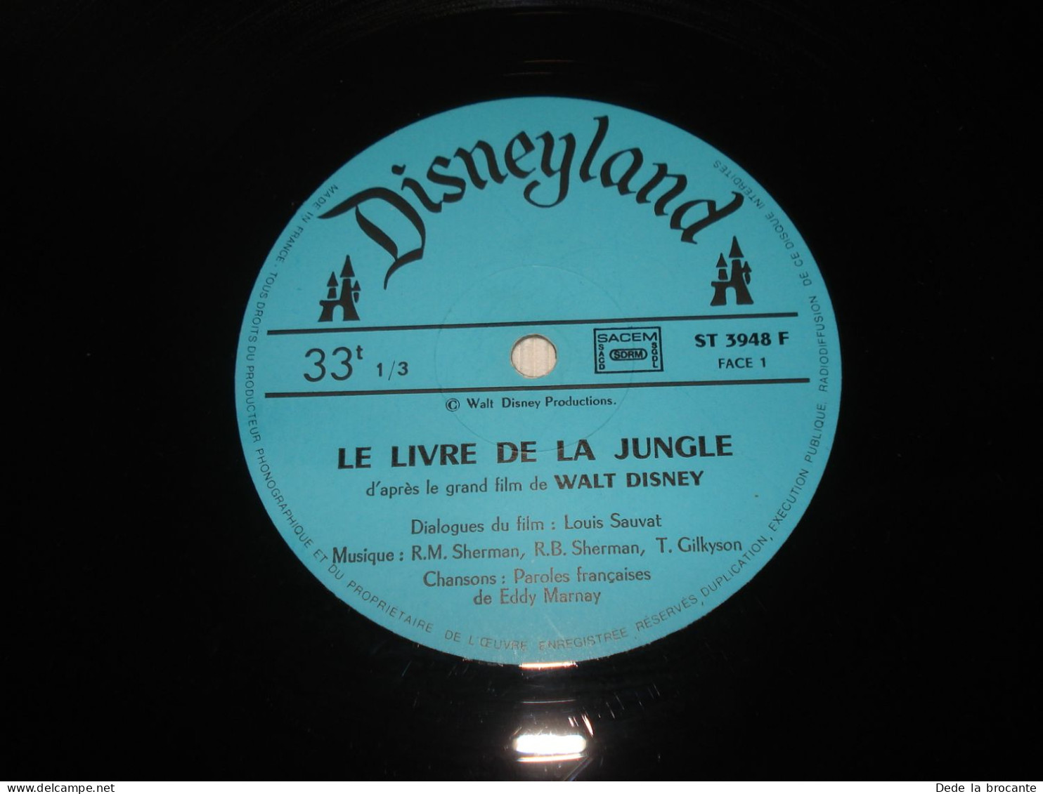 B1 /  Le Livre De La Jungle -  LP 33T -  Disneyland - ST-3948 F - France 1967 - Children