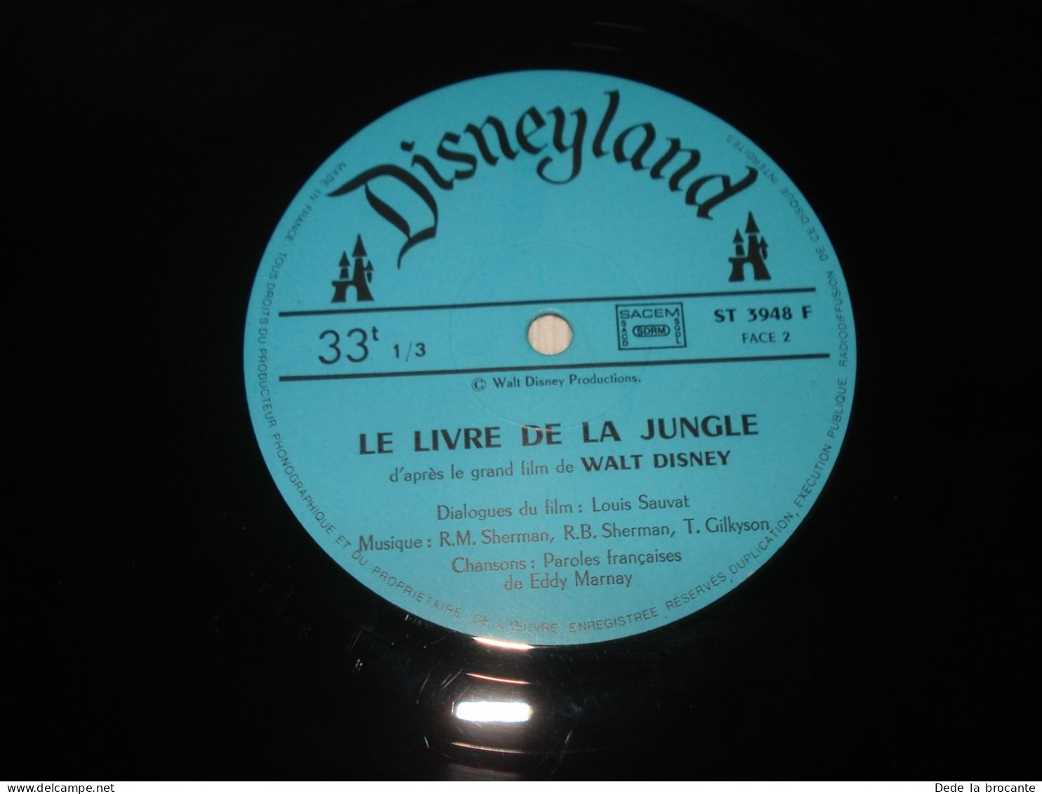 B1 /  Le Livre De La Jungle -  LP 33T -  Disneyland - ST-3948 F - France 1967 - Kinderen