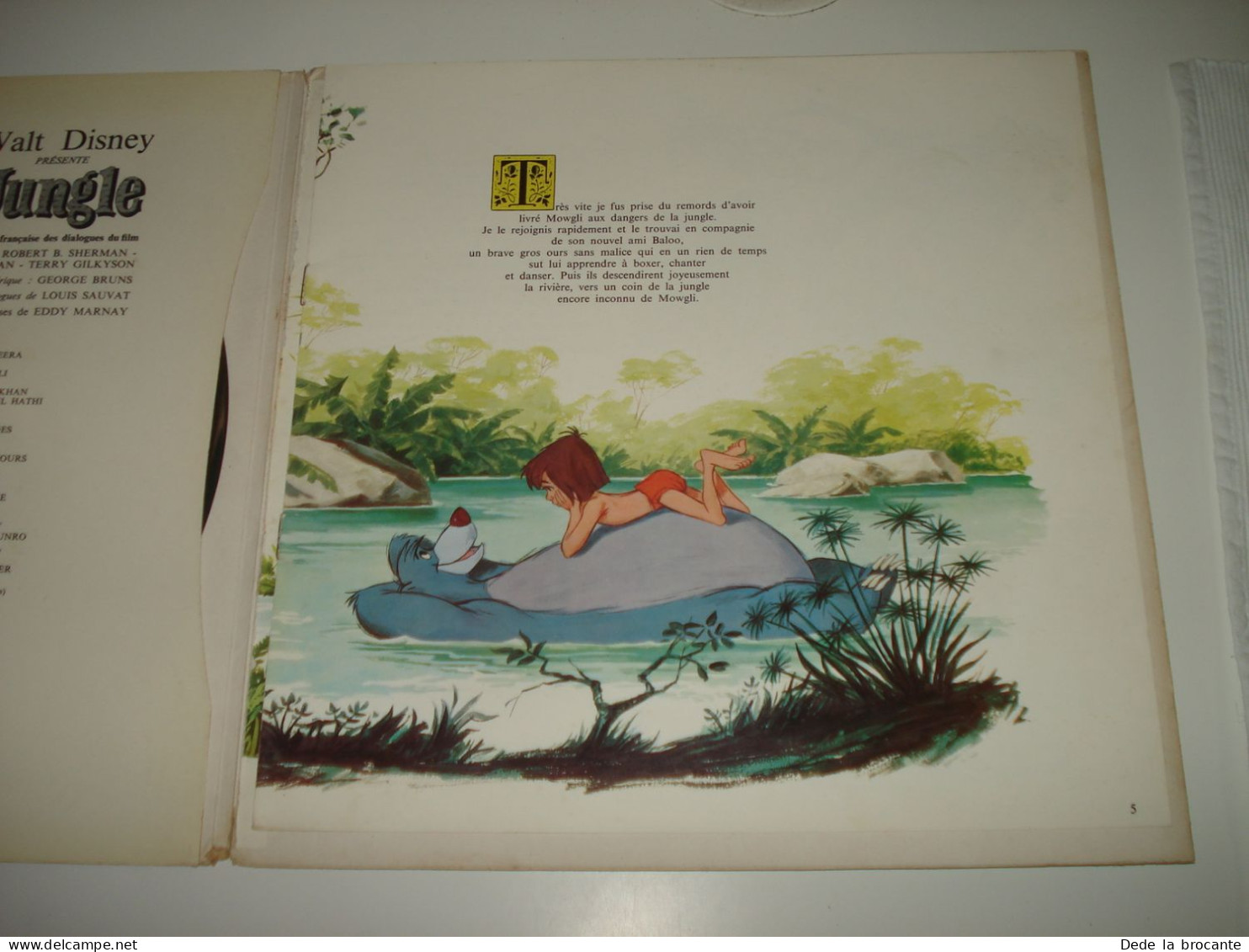 B1 /  Le livre de la jungle -  LP 33T -  Disneyland - ST-3948 F - France 1967