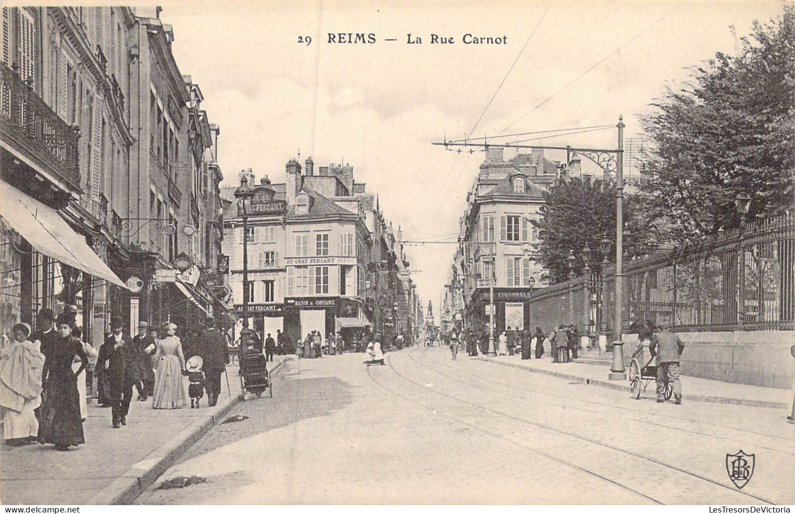 FRANCE - 51 - Reims - La Rue Carnot - Carte Postale Ancienne - Reims