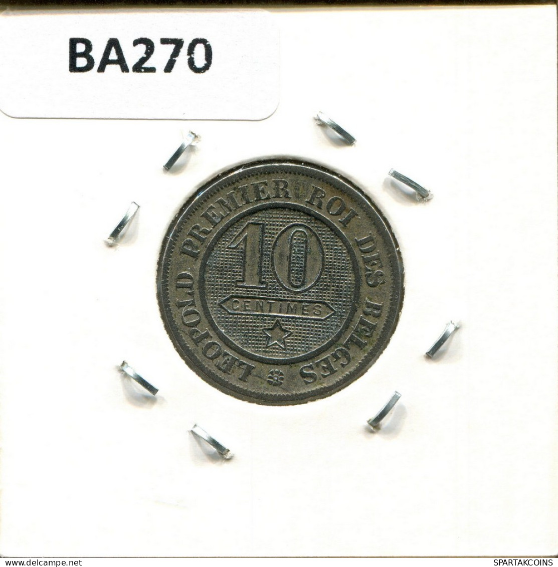 10 CENTIMES 1864 FRENCH Text BÉLGICA BELGIUM Moneda #BA270.E - 10 Cents