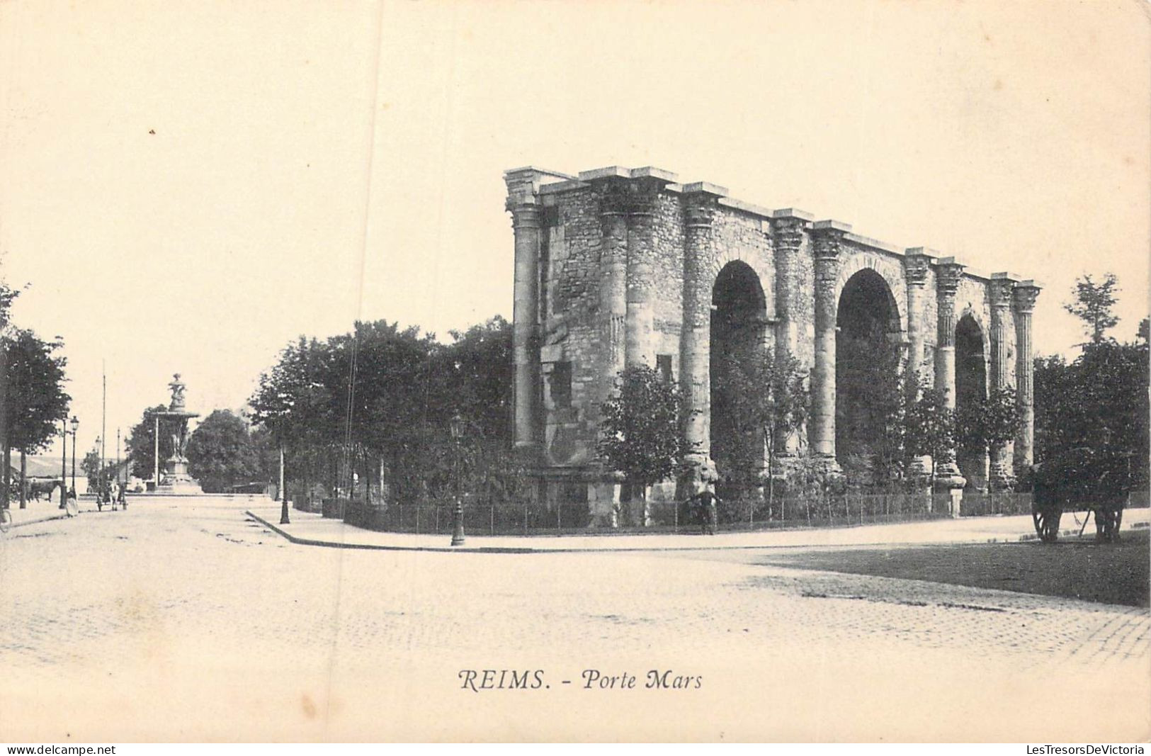 FRANCE - 51 - Reims - Porte Mars - Carte Postale Ancienne - Reims