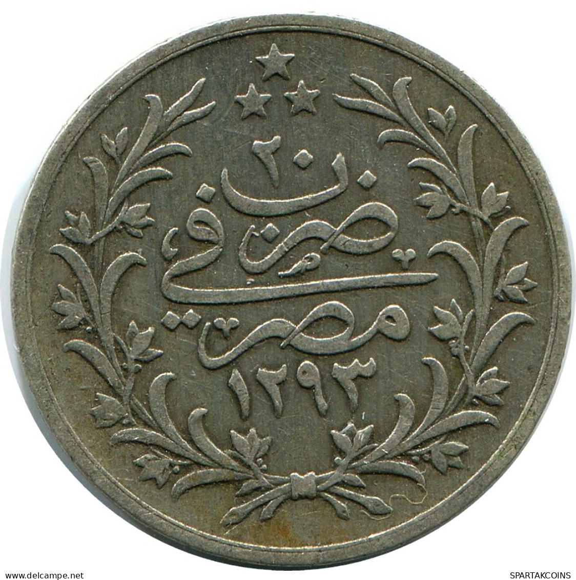 2 QIRSH 1894 EGIPTO EGYPT Islámico Moneda #AH283.10.E - Egypt