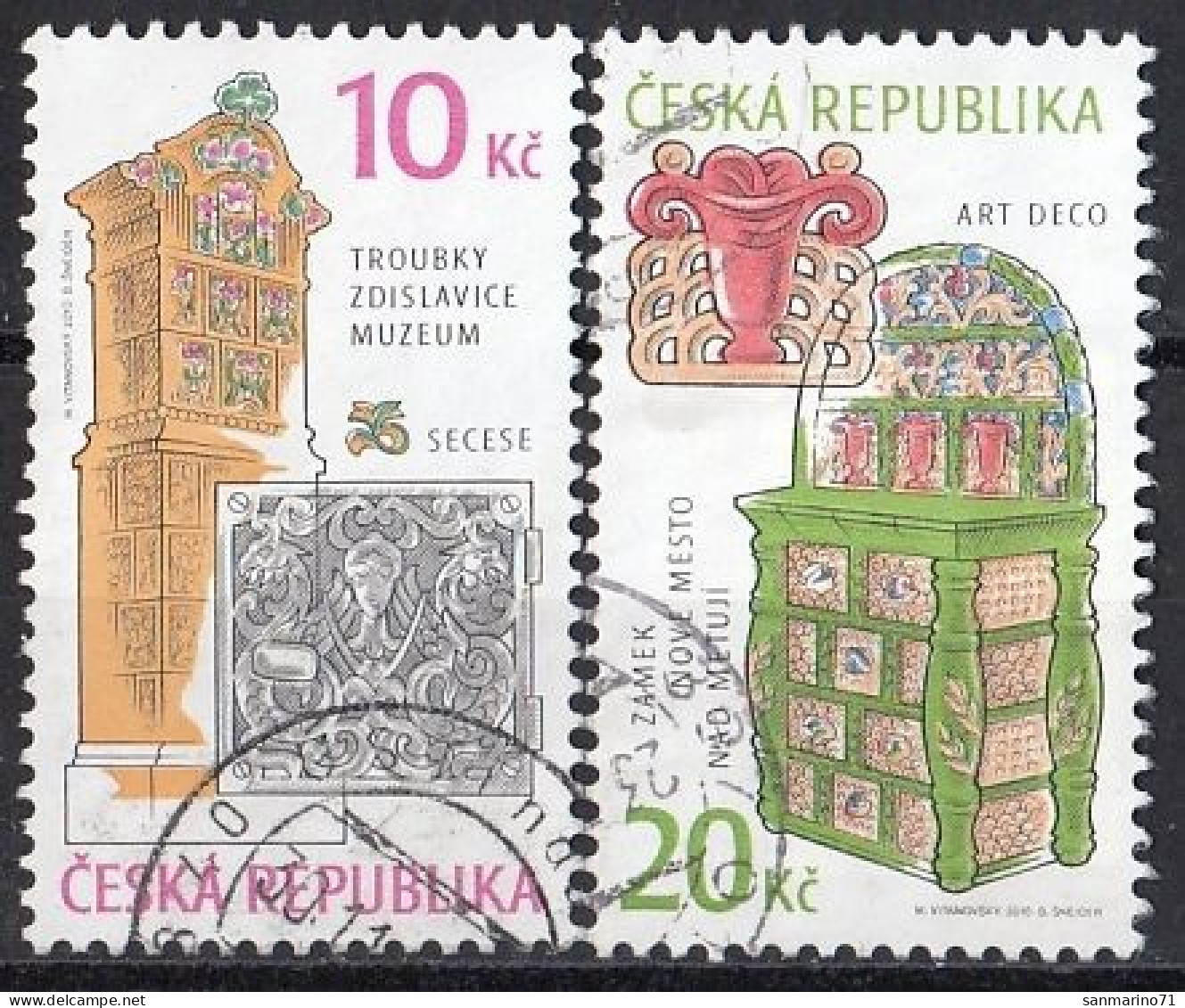 CZECH REPUBLIC 657-658,used,falc Hinged - Oblitérés