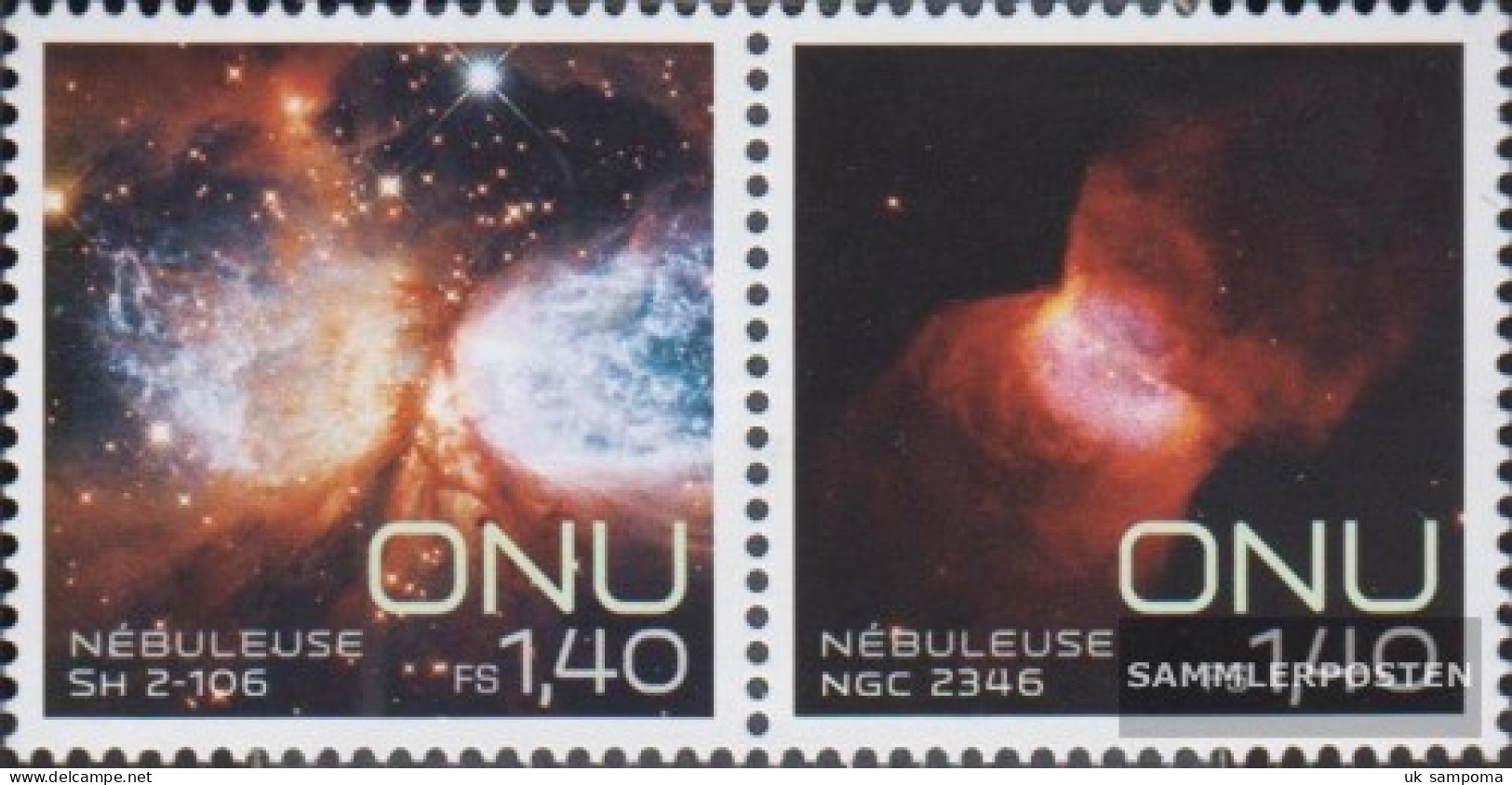 UN - Geneva 829-830 Couple (complete Issue) Unmounted Mint / Never Hinged 2013 Weltraumwoche Nebel - Ungebraucht