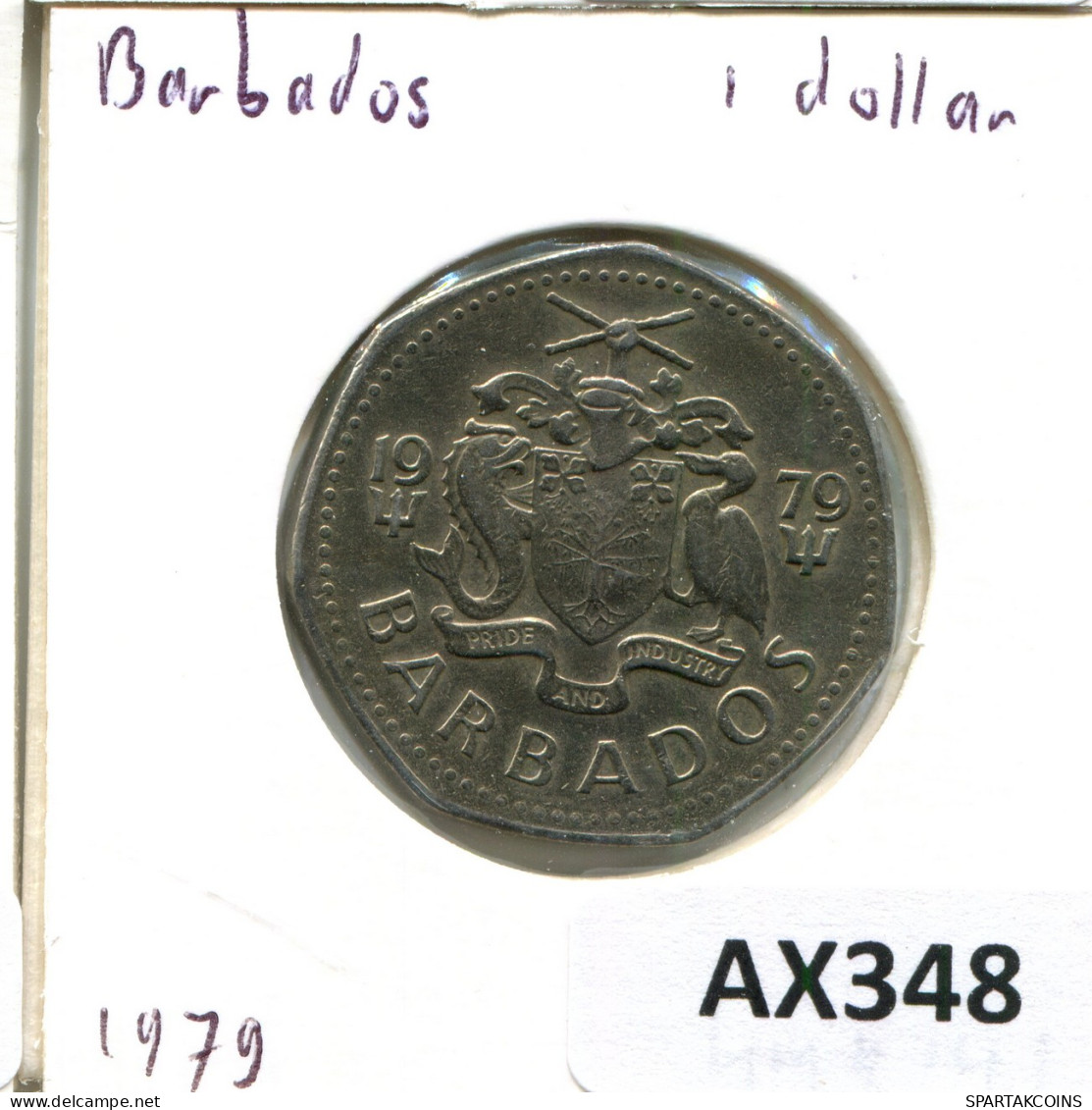 1 DOLLAR 1979 BARBADOS Münze #AX348.D - Barbades