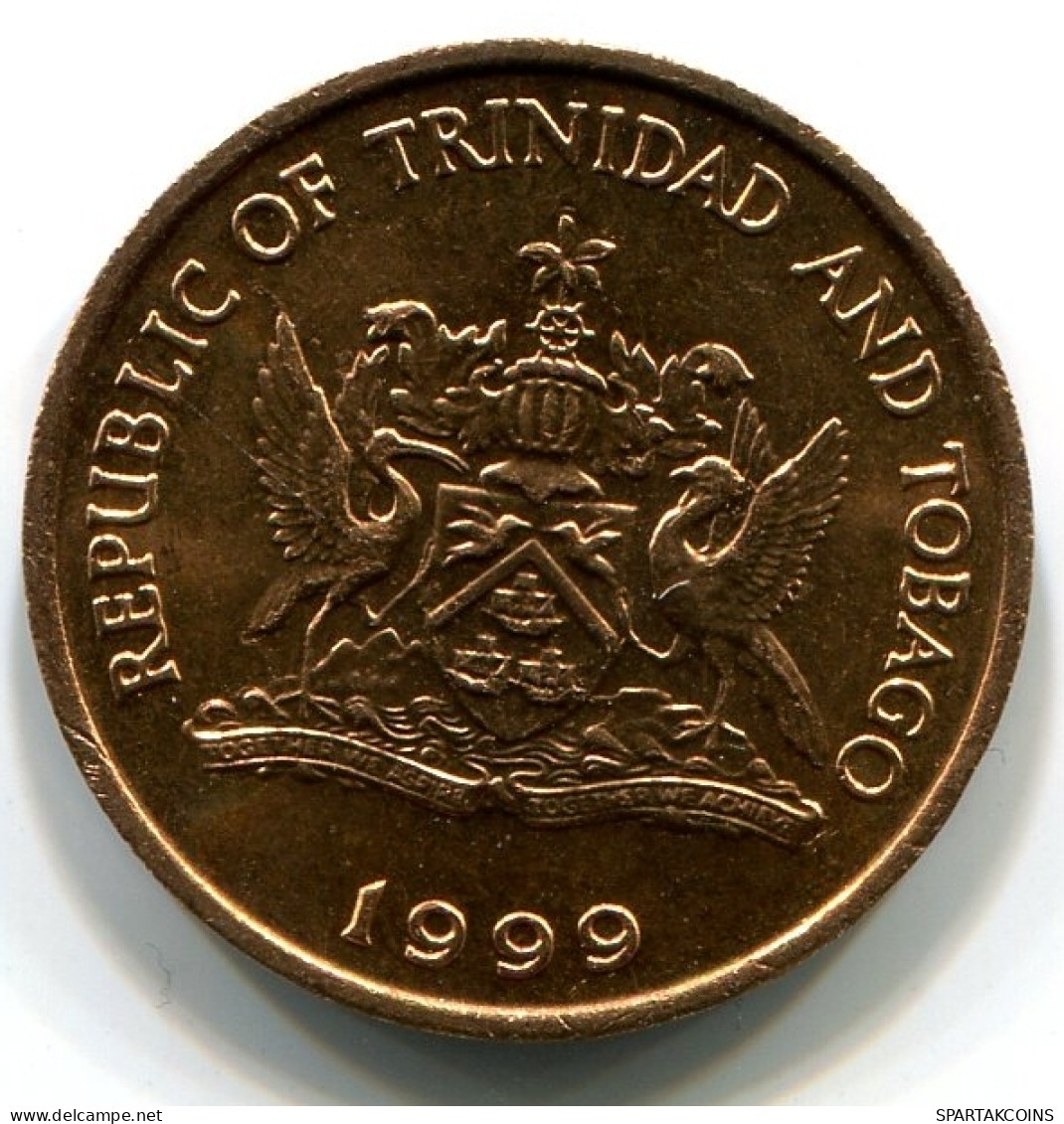 1 CENT 1999 TRINITÉ-ET-TOBAGO TRINIDAD & TOBAGO UNC Hummingbird Pièce #W10948.F - Trinité & Tobago