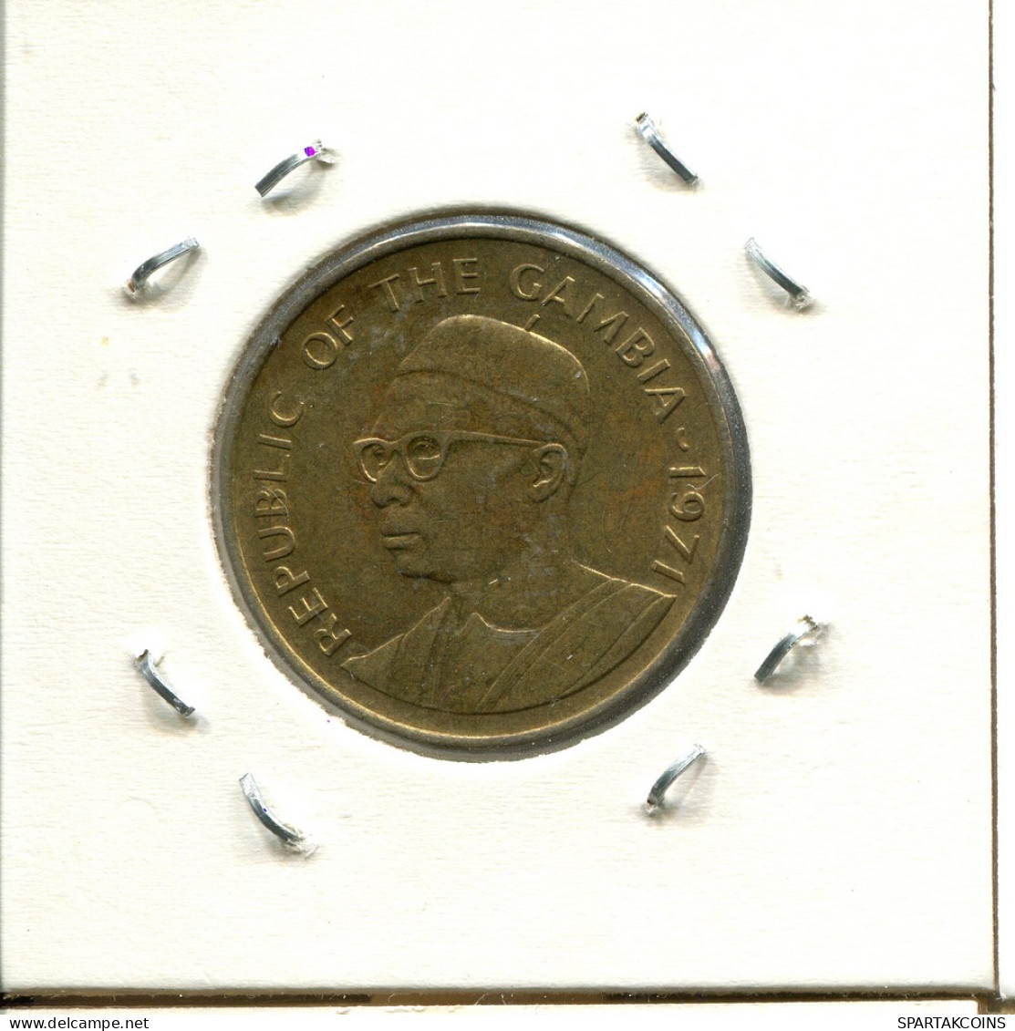 10 BUTUTS 1971 GAMBIA Moneda #AS389.E - Gambia