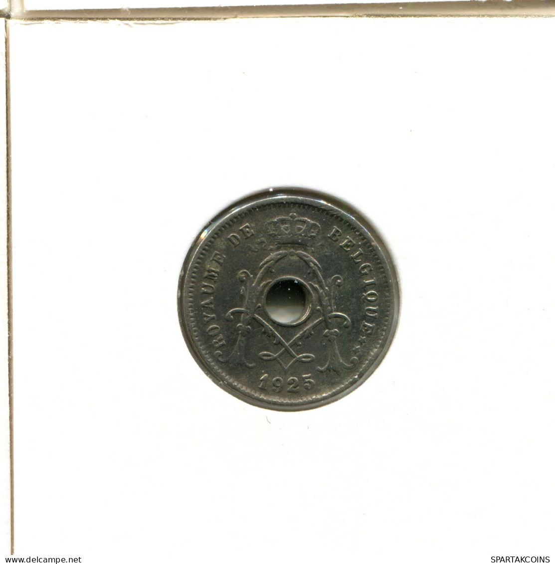 5 CENTIMES 1925 BELGIQUE BELGIUM Pièce FRENCH Text #AX349.F - 5 Cent