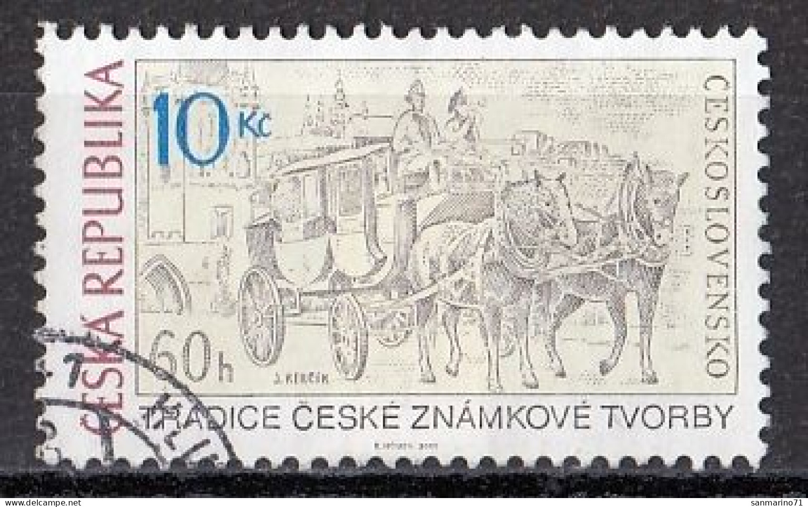 CZECH REPUBLIC 666,used,falc Hinged - Used Stamps