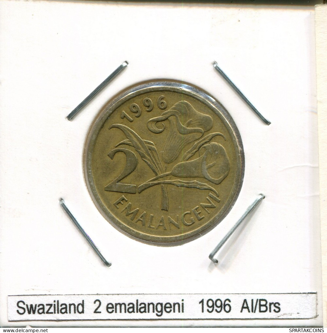 2 EMALANGENI 1996 SWASILAND SWAZILAND Münze #AS315.D - Swasiland