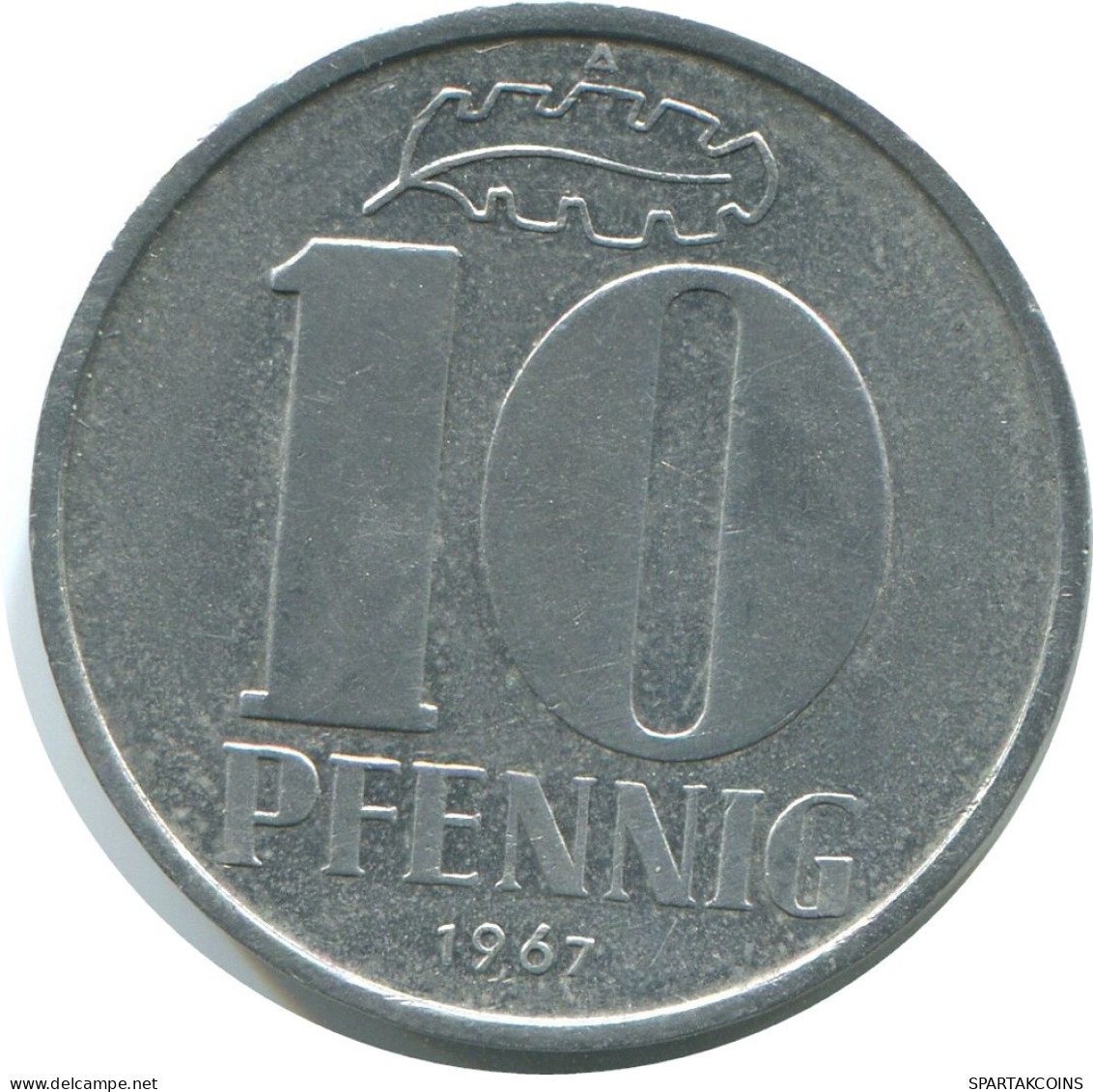 10 PFENNIG 1967 A DDR EAST ALEMANIA Moneda GERMANY #AE095.E - 10 Pfennig