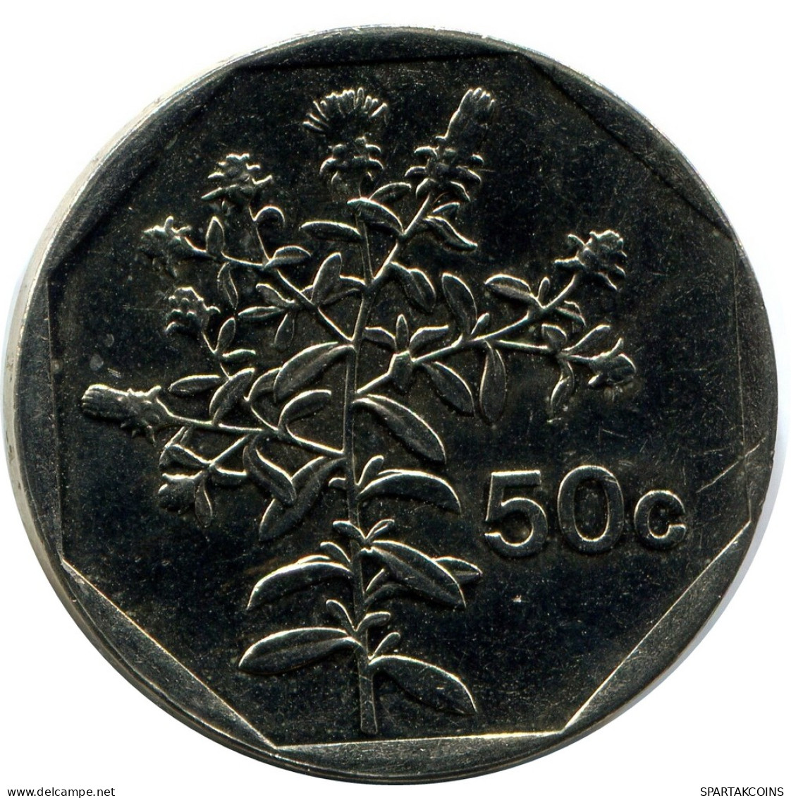 50 CENTS 1992 MALTA Münze #AZ315.D - Malte