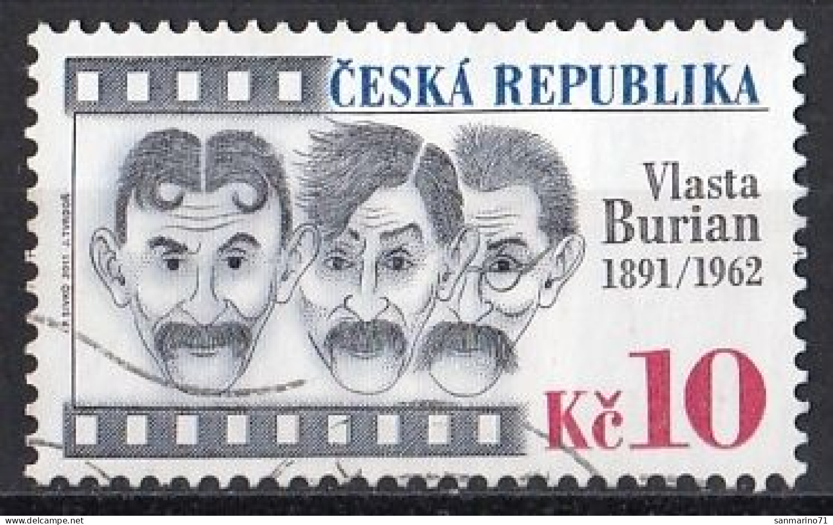 CZECH REPUBLIC 677,used,falc Hinged - Oblitérés