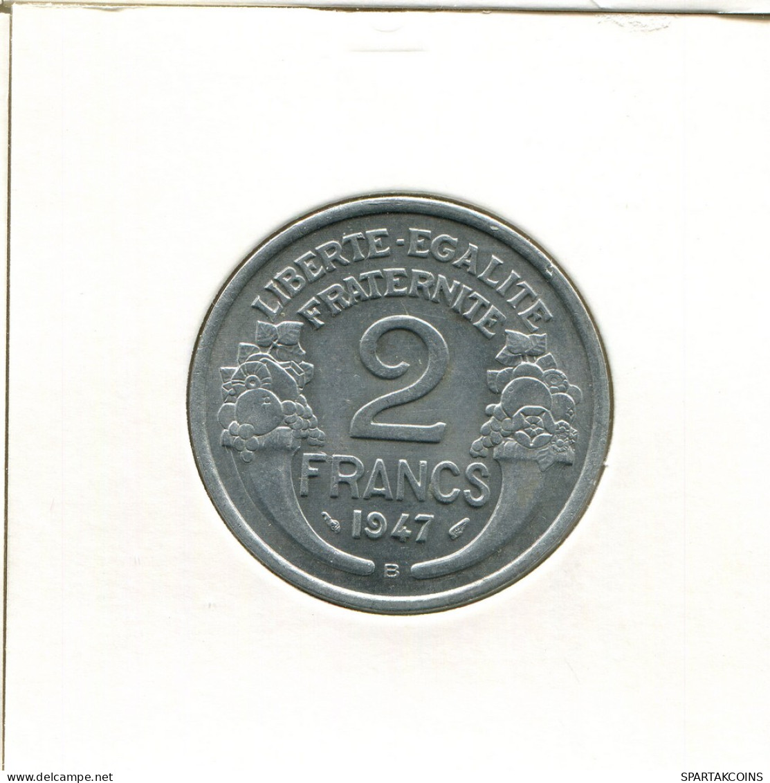 2 FRANCS 1947 B FRANCE French Coin #AK643 - 2 Francs