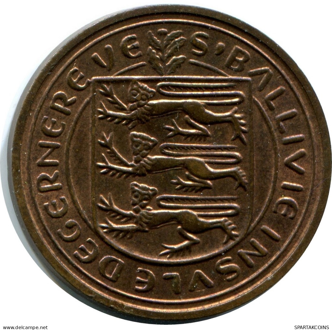 2 PENCE 1977 GUERNSEY Moneda #AX104.E - Guernesey