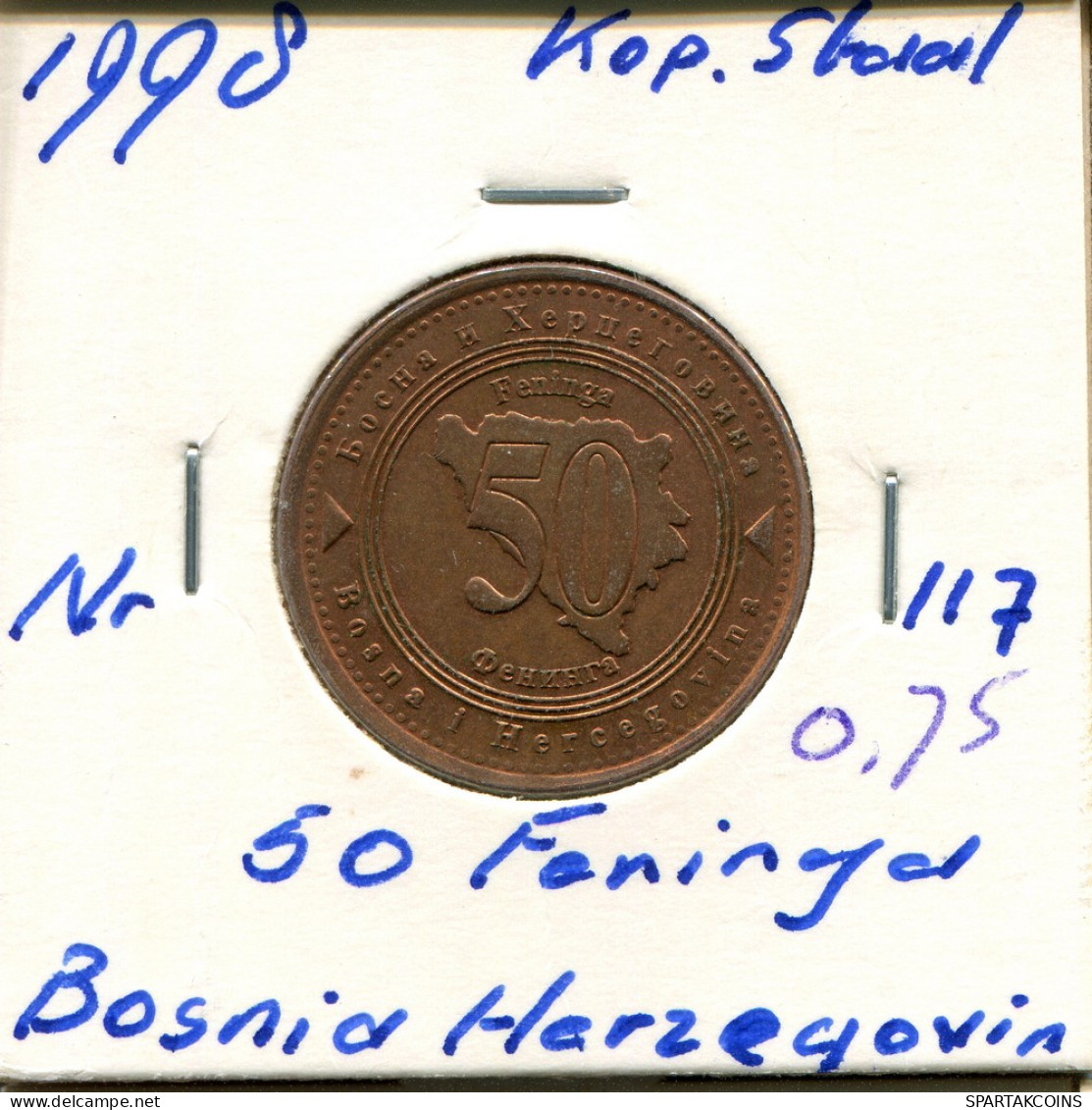 50 FENIBGA 1998 BOSNIA AND HERZEGOVINA Coin #AR427.U - Bosnia Erzegovina