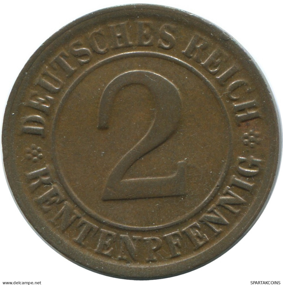 2 RENTENPFENNIG 1923 G ALLEMAGNE Pièce GERMANY #AE290.F - 2 Rentenpfennig & 2 Reichspfennig