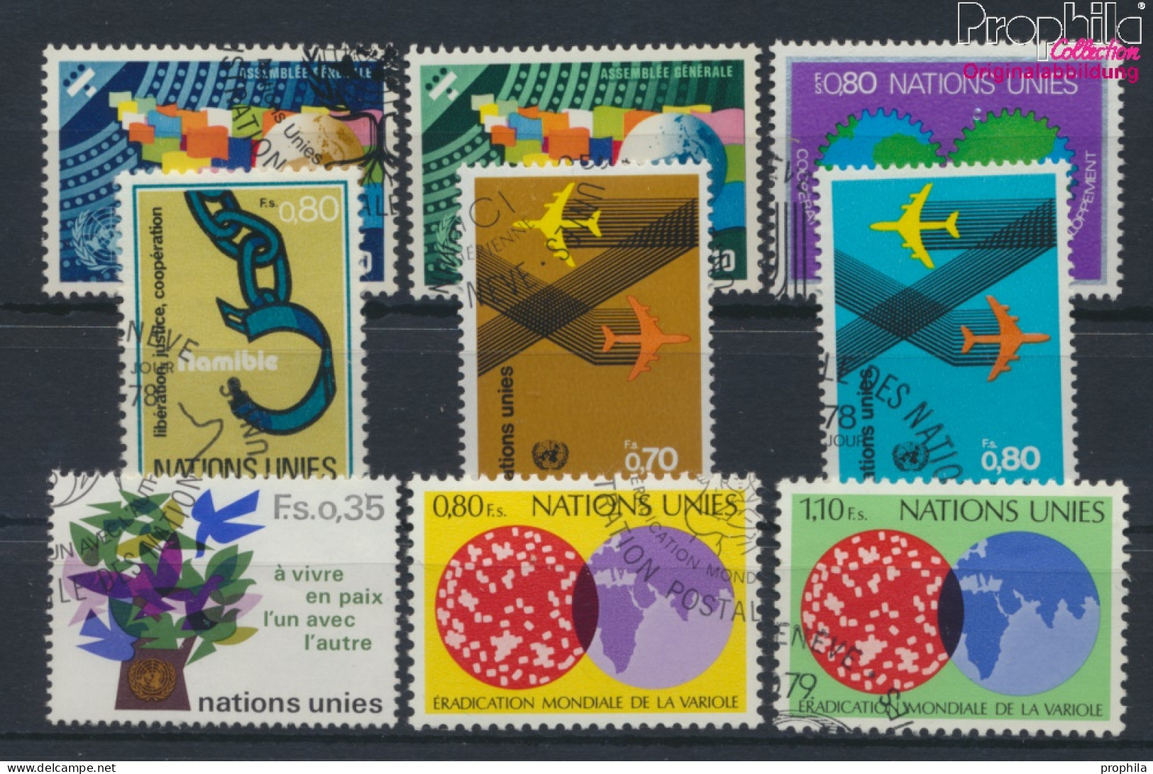 UNO - Genf Gestempelt Für Frieden 1978 Frieden, Pocken, Namibia U.a.  (10070014 - Used Stamps