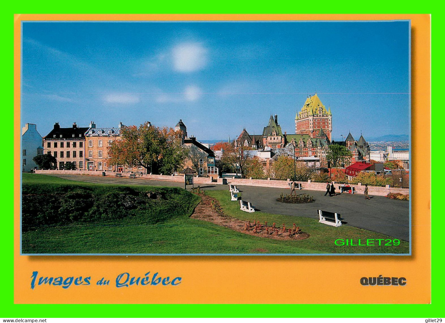 QUÉBEC - LA VILLE DE QUÉBEC ET LE CHÂTEAU FRONTENAC - PHOTO, J.G. LAVOIE - DIMENSION 12 X 17 Cm - - Québec - La Cité