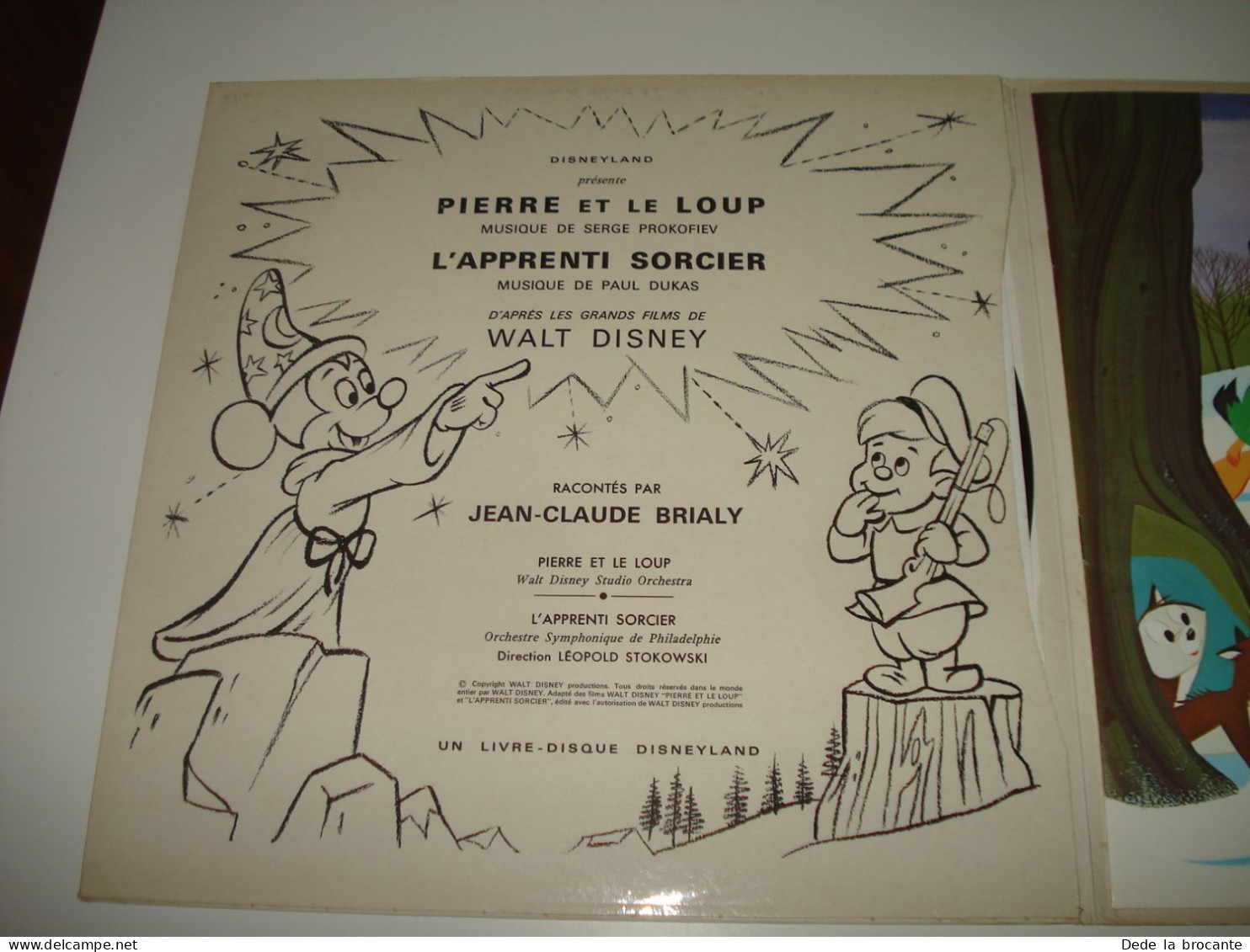 B1 /  Pierre Et Le Loup -  LP 33T -  Disneyland - ST-3926 F - France 1966 - Bambini