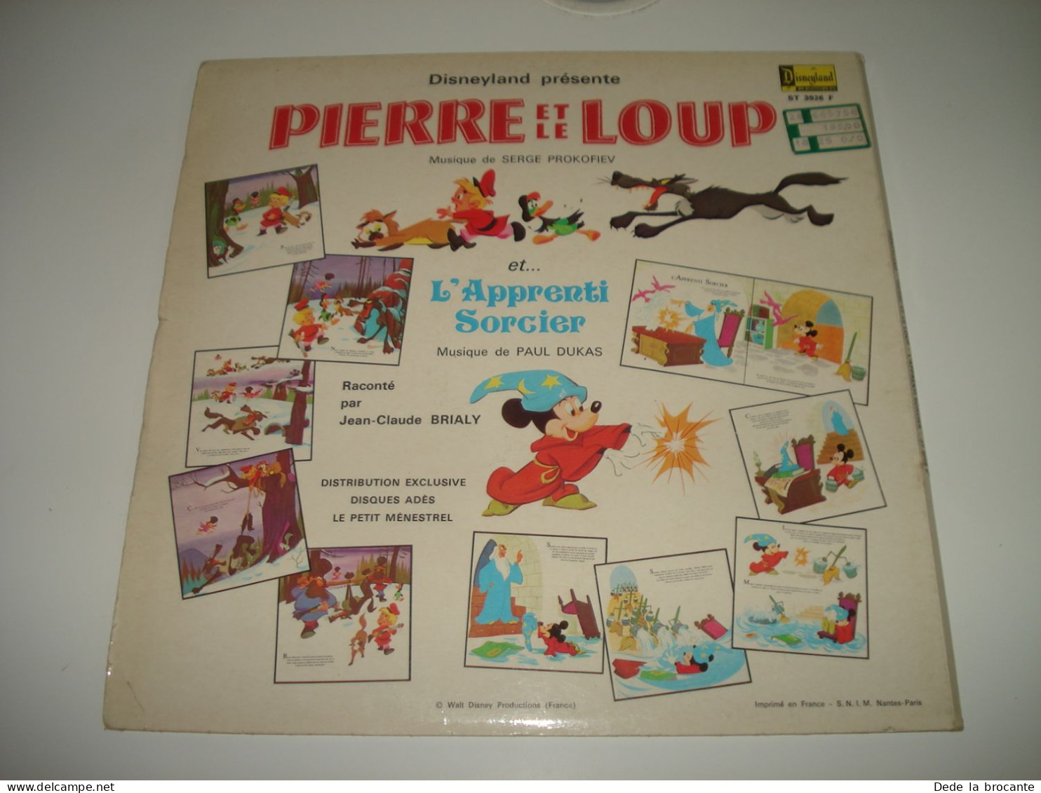 B1 /  Pierre et le loup -  LP 33T -  Disneyland - ST-3926 F - France 1966