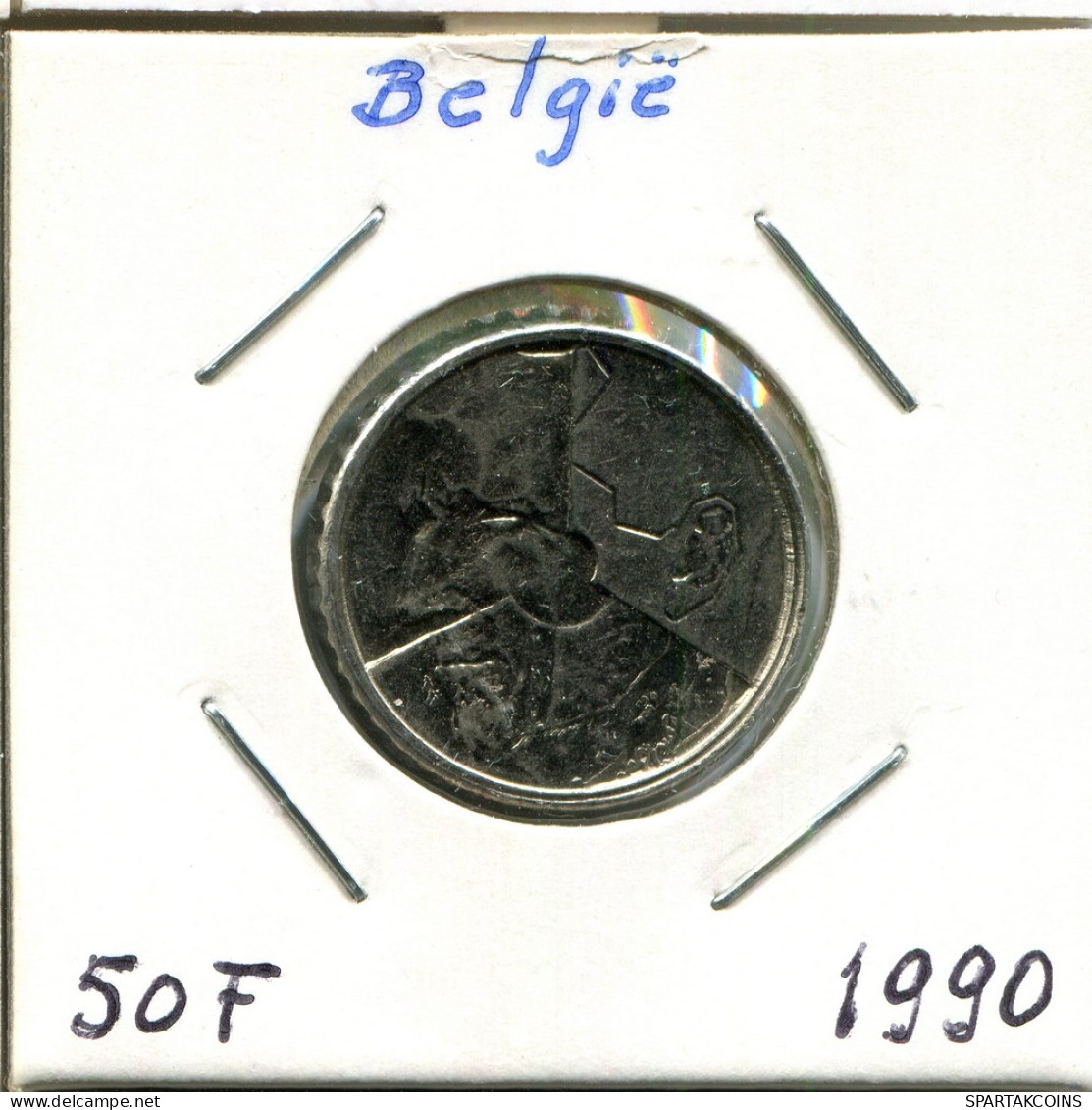 50 FRANCS 1990 DUTCH Text BELGIEN BELGIUM Münze #BA684.D - 50 Frank