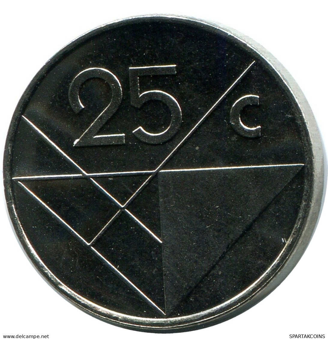 25 CENTS 1991 ARUBA Münze (From BU Mint Set) #AH068.D - Aruba