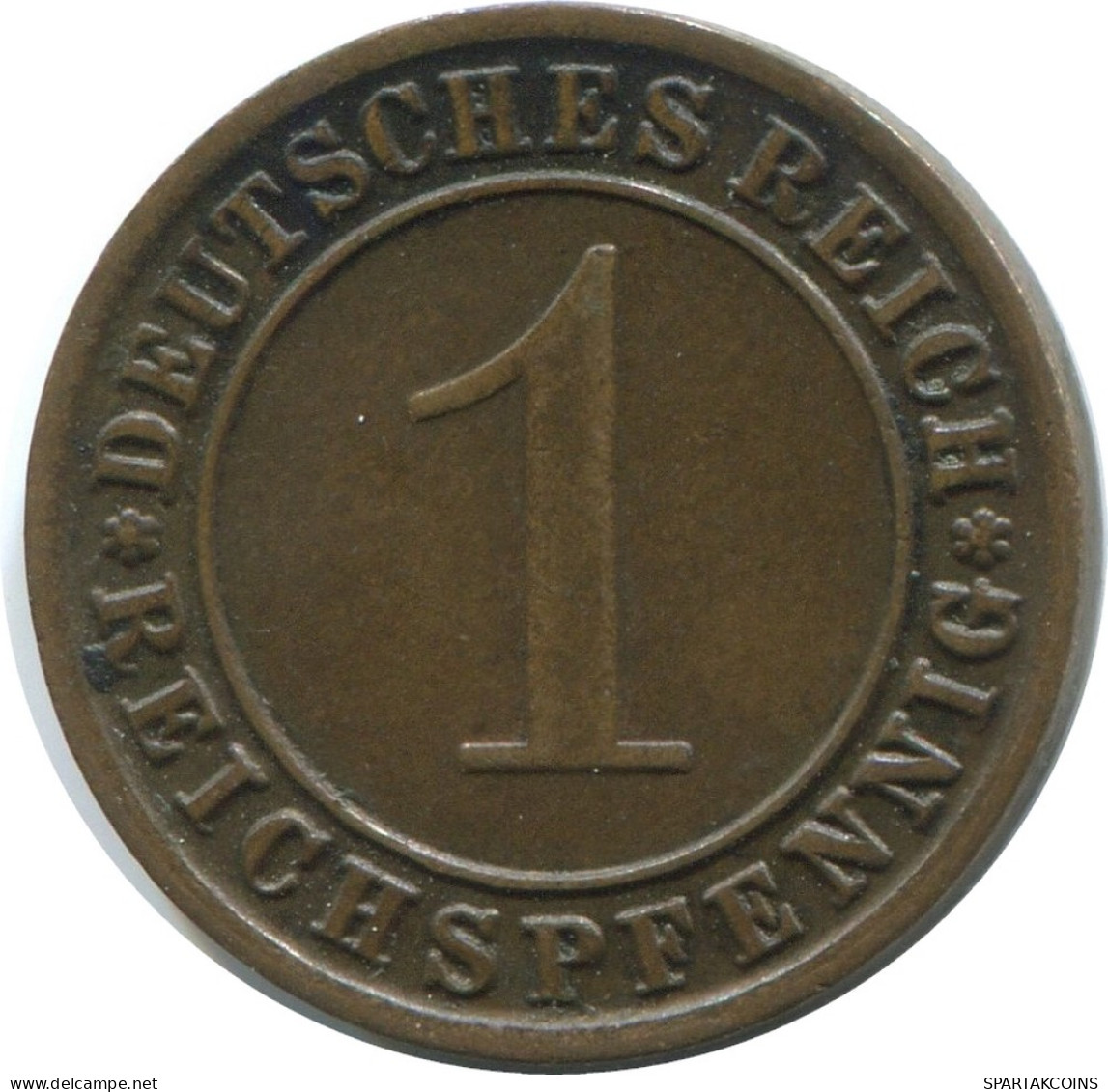 1 REICHSPFENNIG 1925 F DEUTSCHLAND Münze GERMANY #AE201.D - 1 Rentenpfennig & 1 Reichspfennig