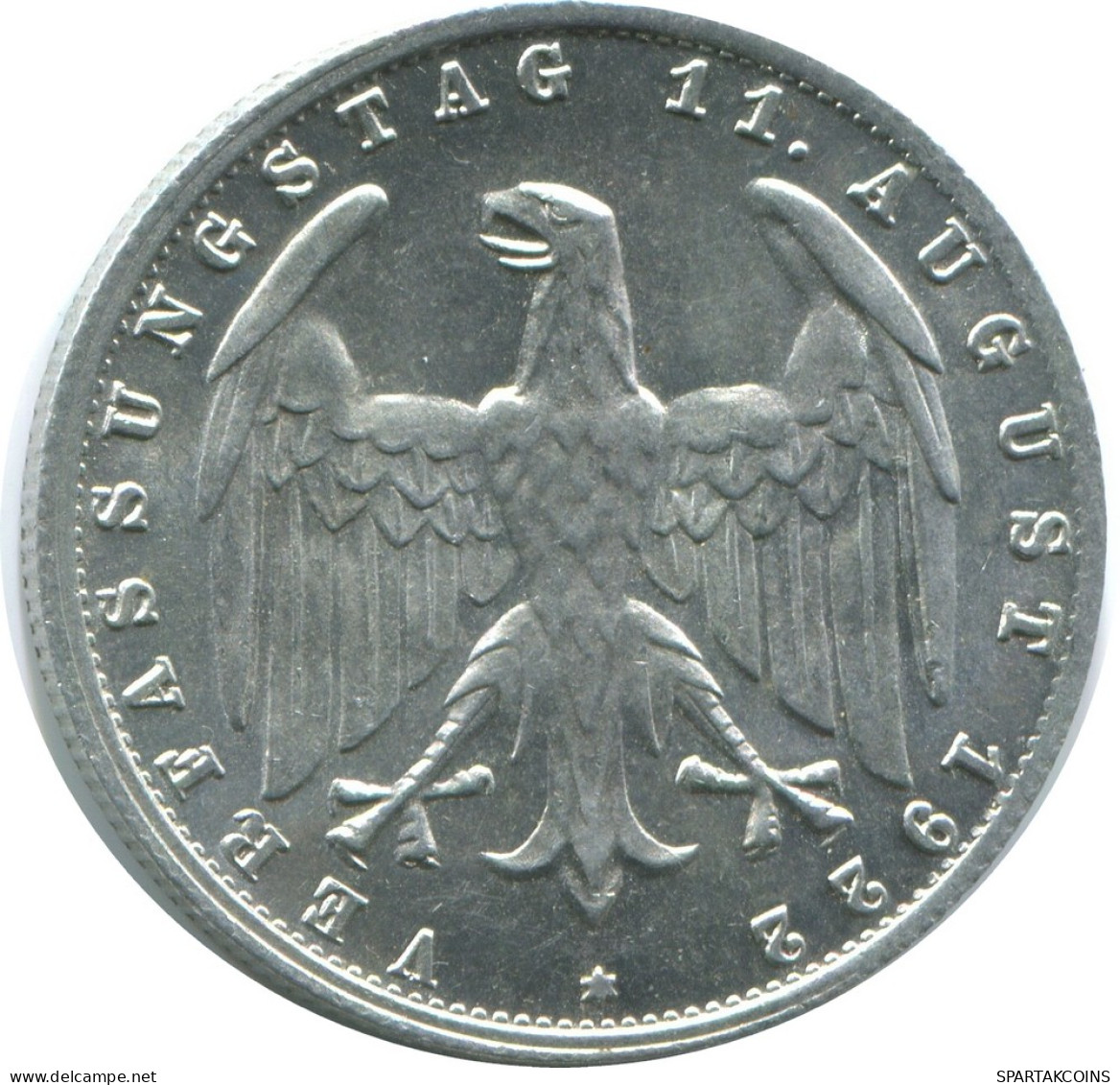 3 MARK 1922 J DEUTSCHLAND Münze GERMANY #AE440.D - 3 Mark & 3 Reichsmark