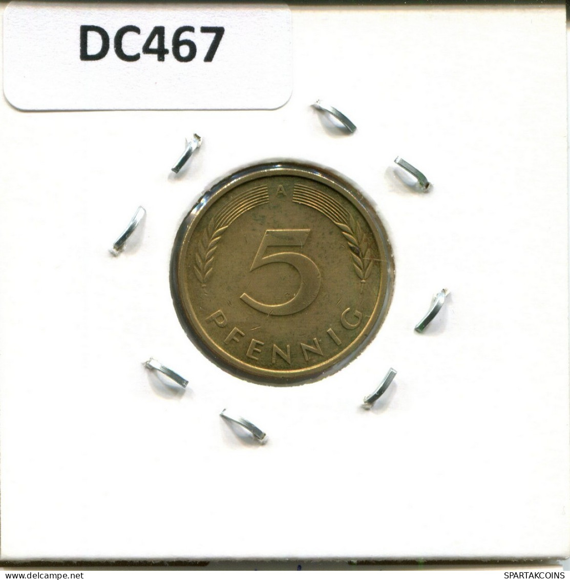 5 PFENNIG 1992 A BRD DEUTSCHLAND Münze GERMANY #DC467.D - 5 Pfennig
